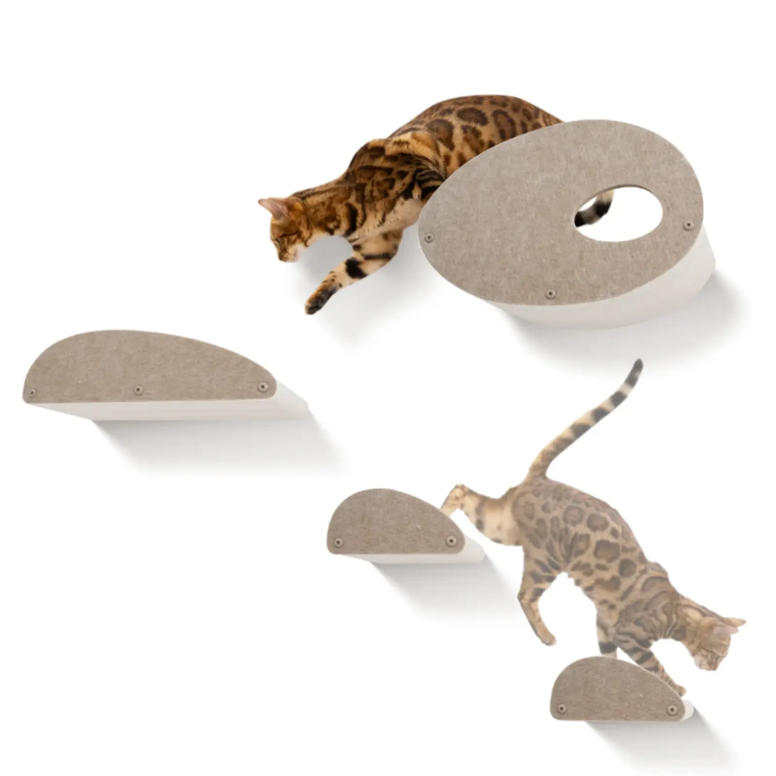 Pryde Pets Cat Climber Facade Add-Ons for Shelves - Set of 4 Pryde Pets