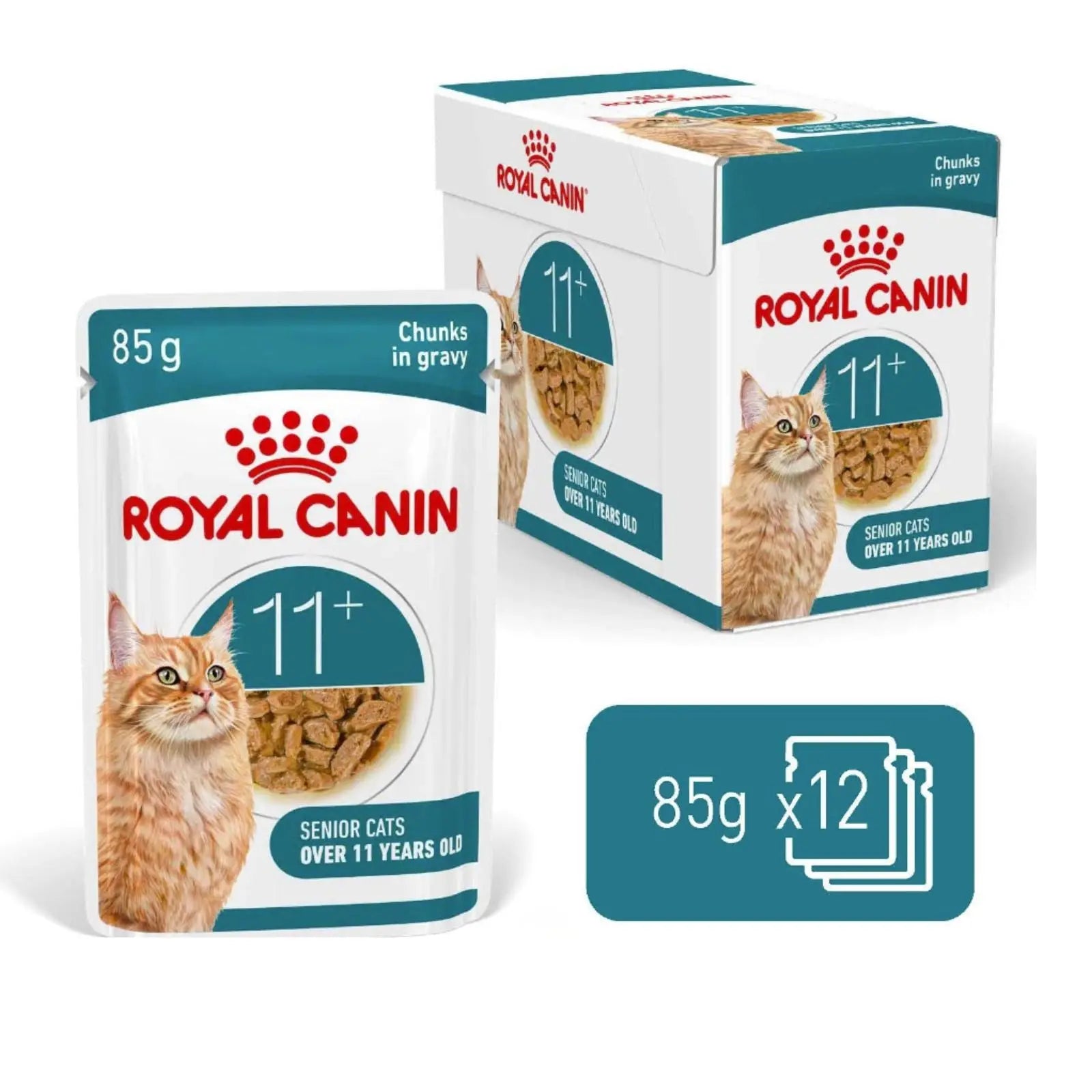 Royal Canin Cat Food Pouch Ageing 11+ Gravy - 85g x 12 Royal Canin
