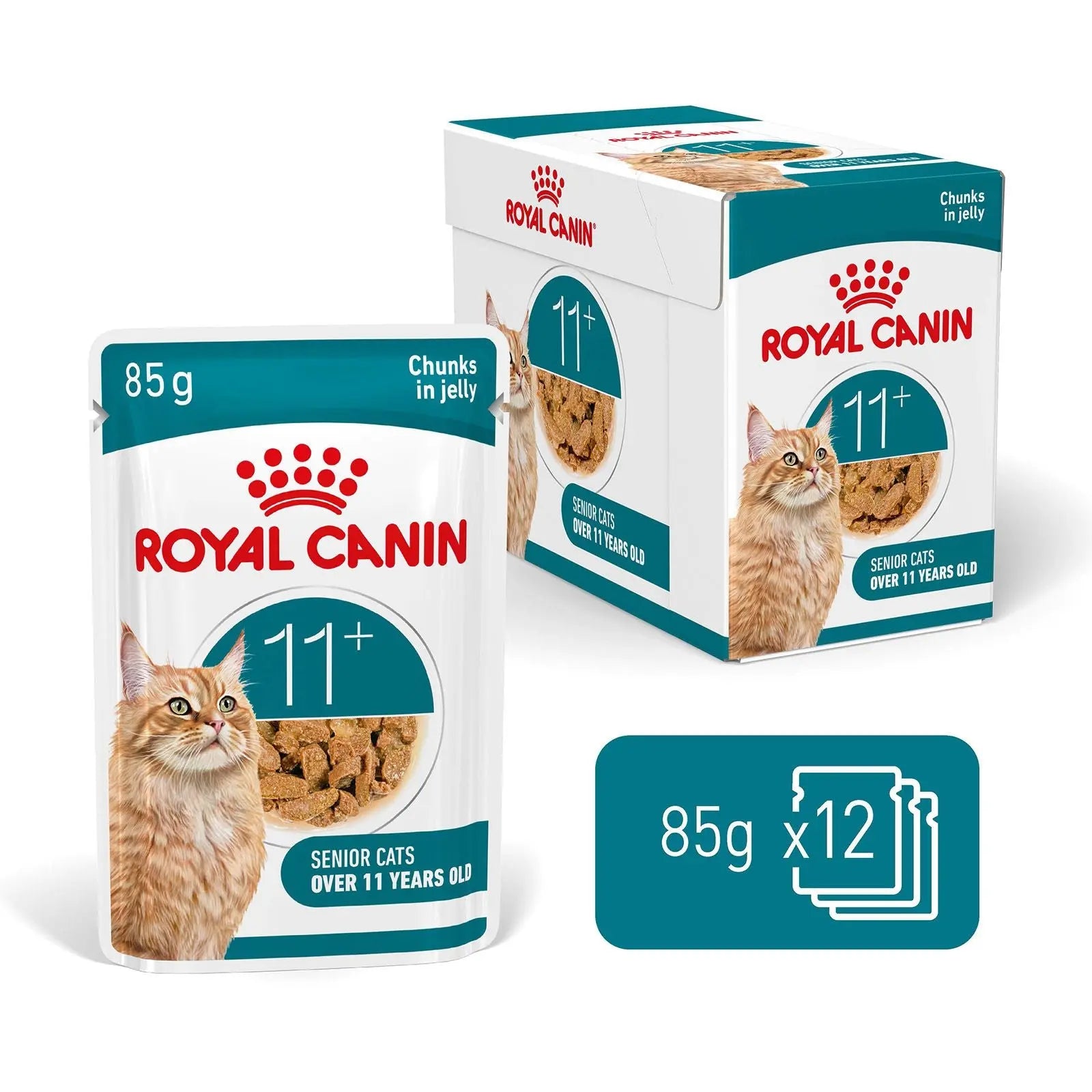 Royal Canin Cat Food Pouch Ageing 11+ Jelly - 85g x 12 Royal Canin