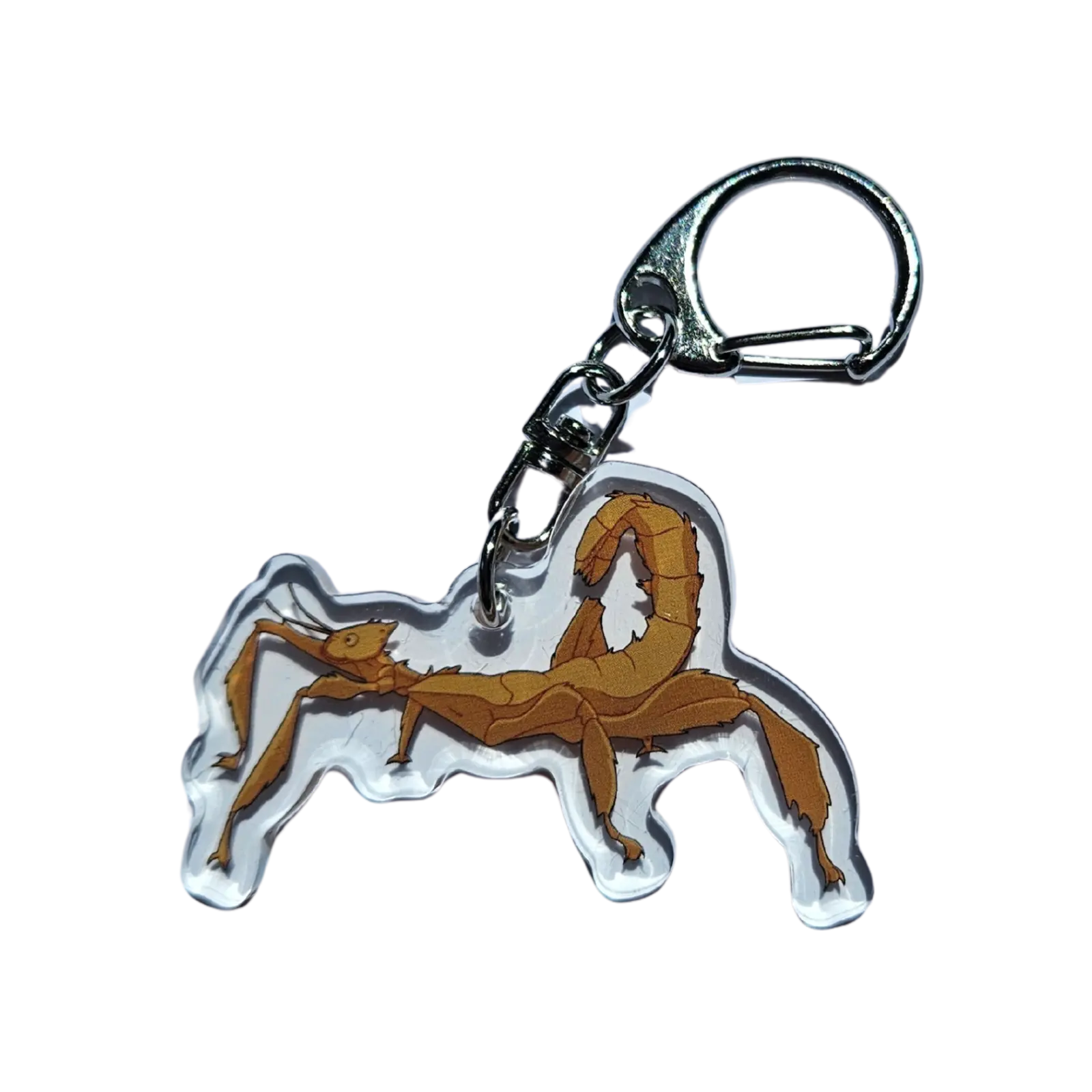 Spiny Leaf Insect Acrylic Keychain Hecko Gecko