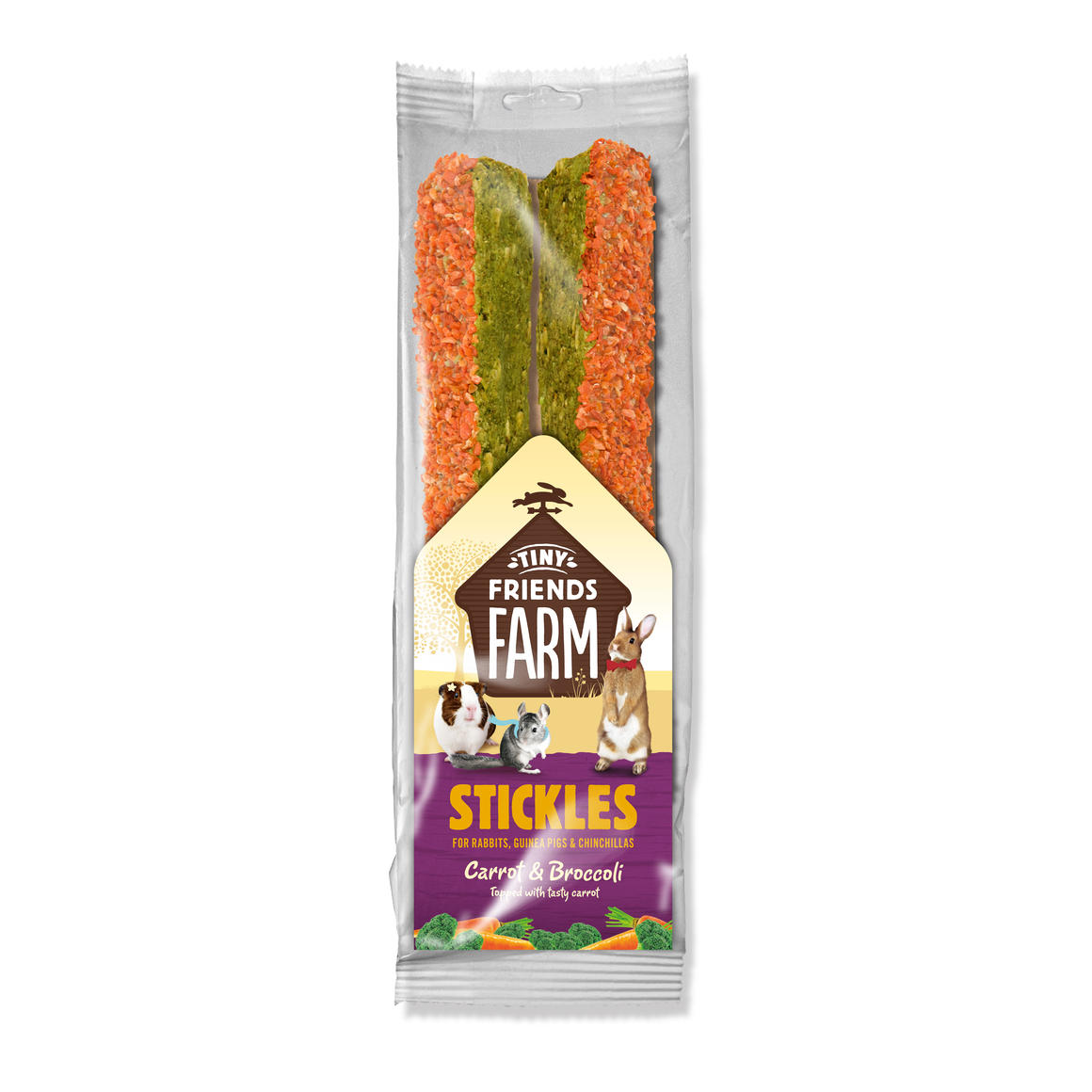 Tiny Friends Farm Carrot & Broccoli Stickles Treats
