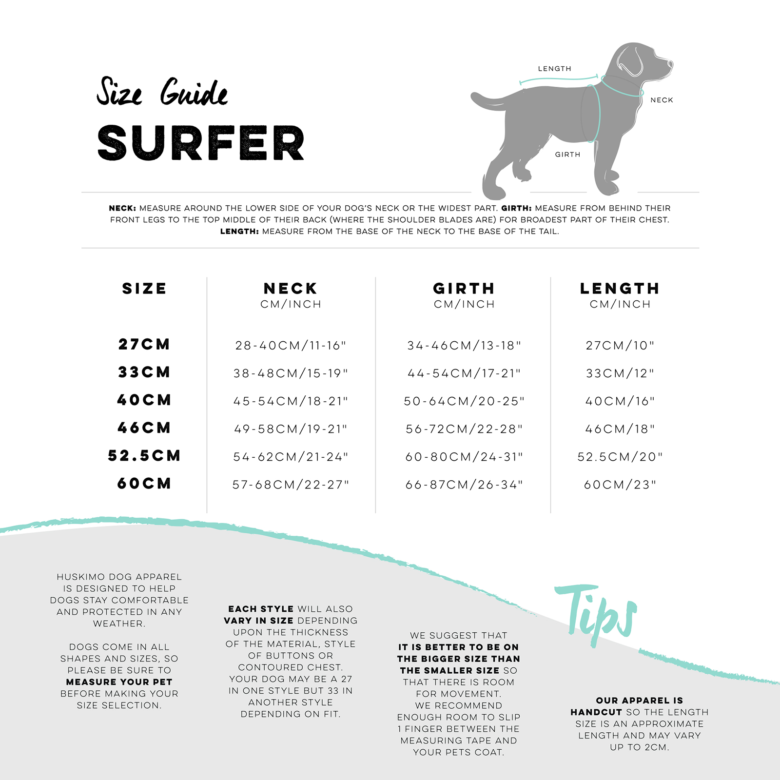 Huskimo Dog Coat Surfer