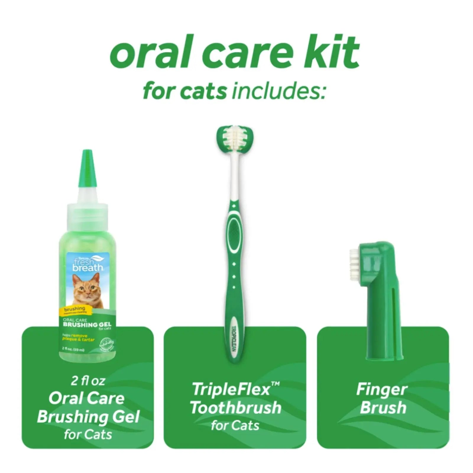 TropiClean Fresh Breath Cat Oral Care Kit TropiClean