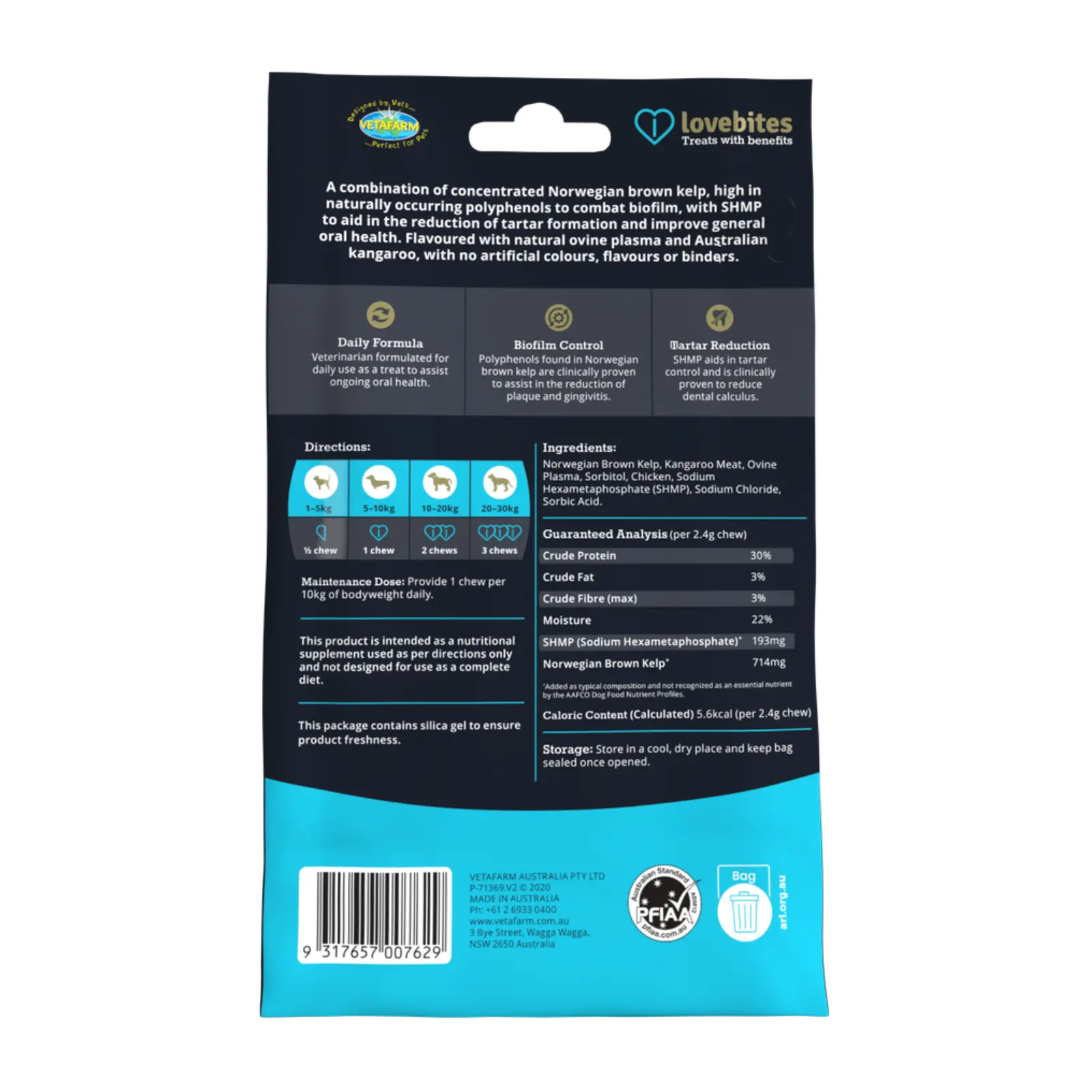 Vetafarm Lovebites DentaShield Chews Vetafarm