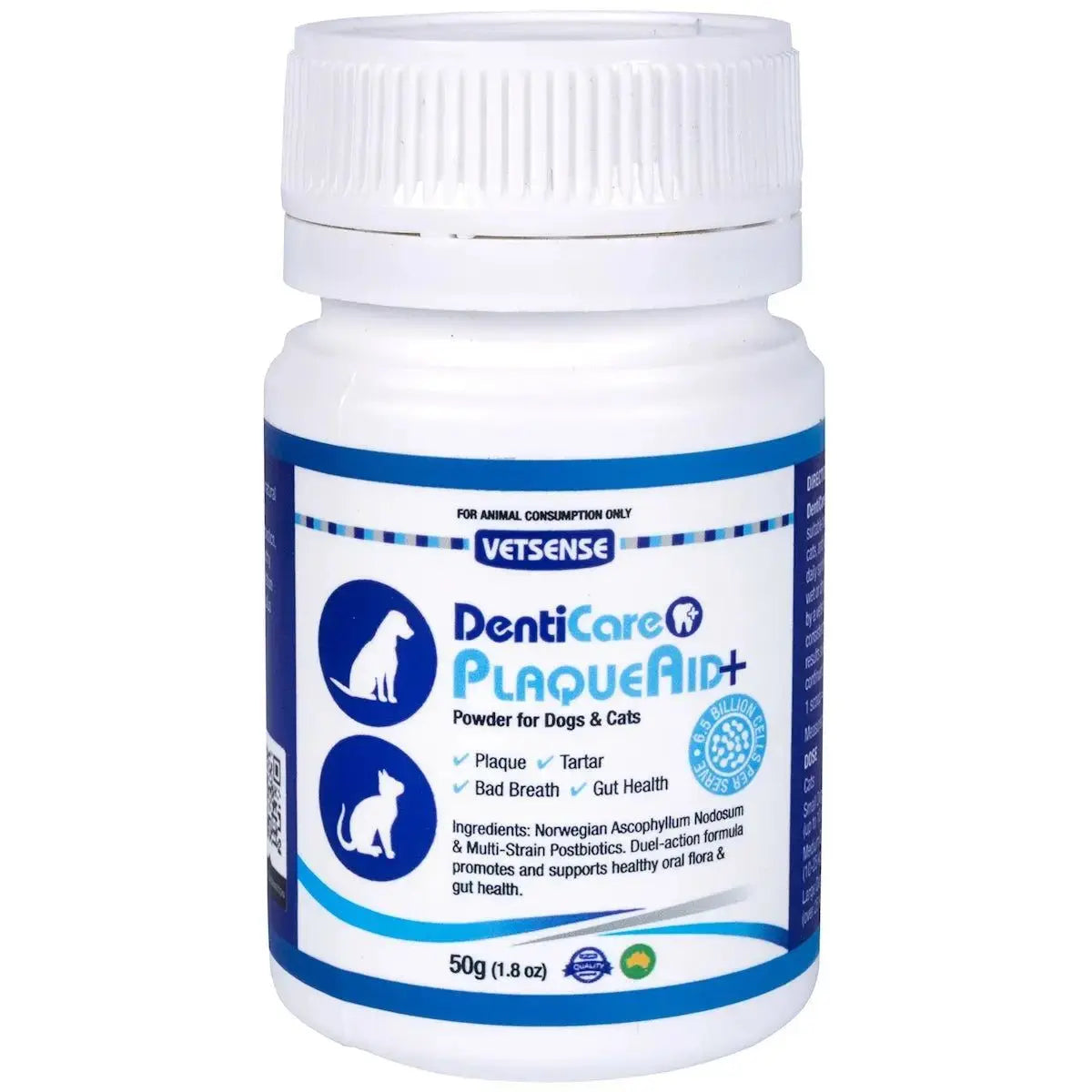 Vetsense Denticare Plaque Aid+ 50g Vetsense