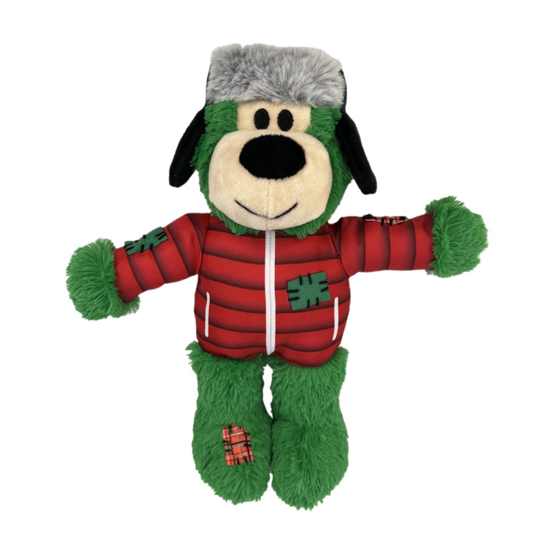 KONG Xmas Dog Toy Holiday Wild Knots Bear