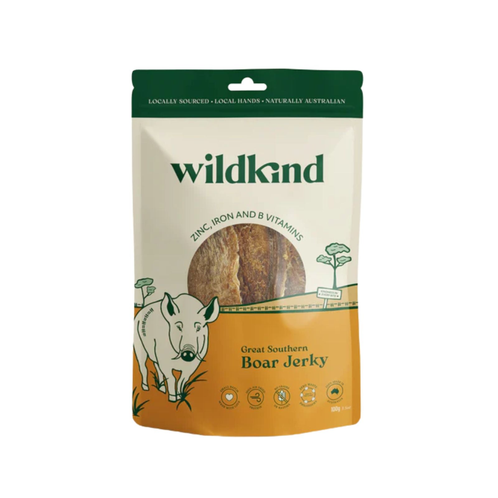 Wildkind Dog Treat Great Southern Boar Jerky