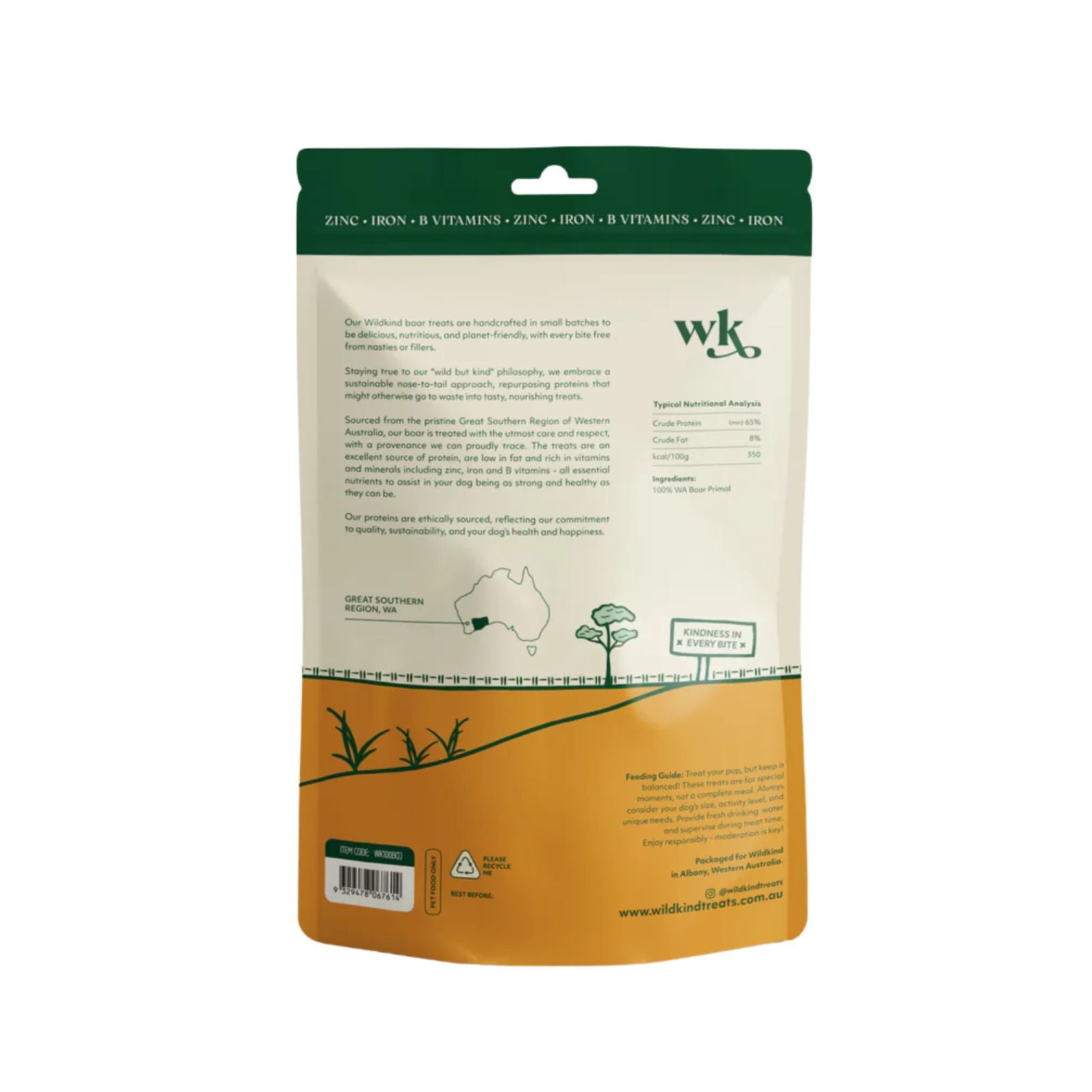 Wildkind Dog Treat Great Southern Boar Jerky