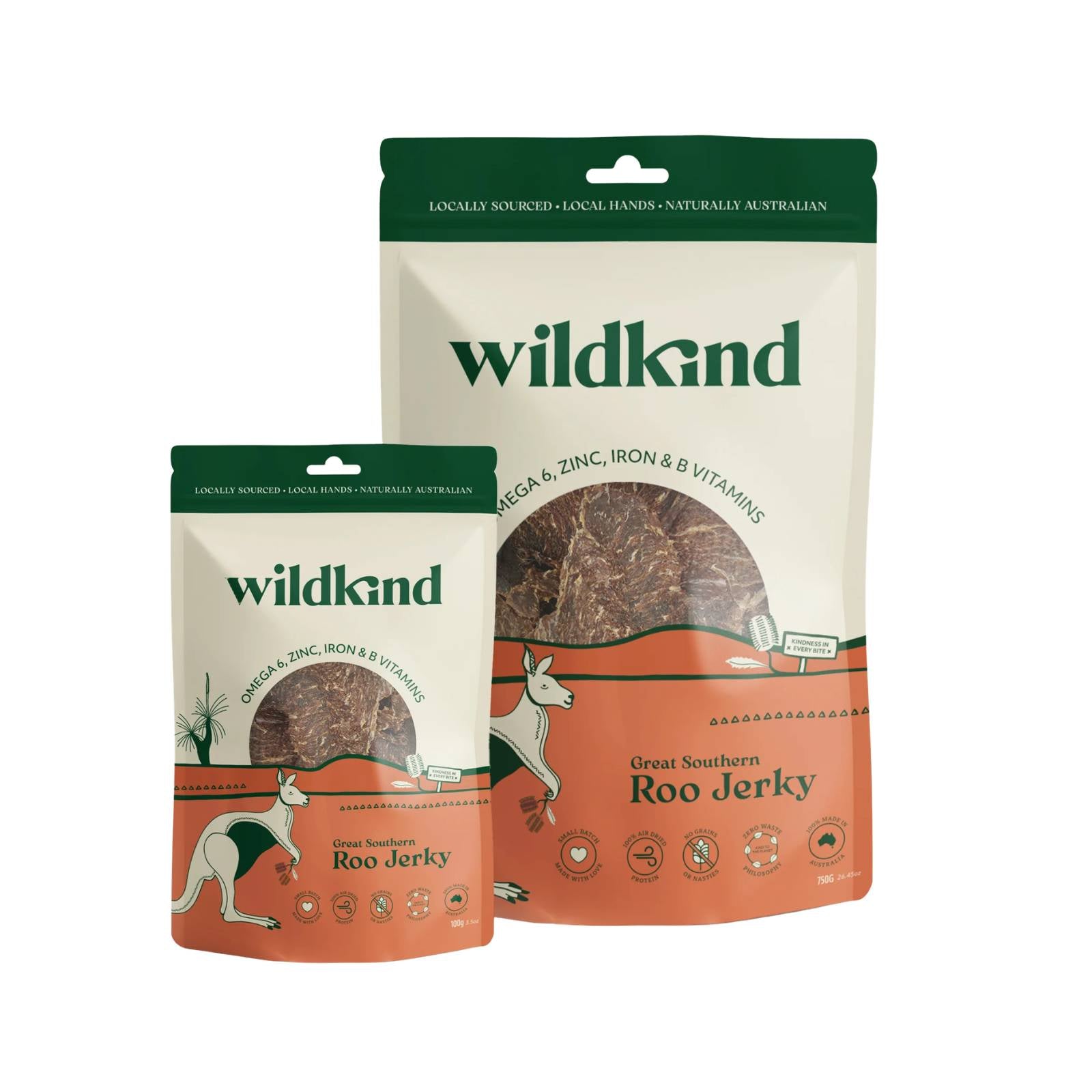 Wildkind Dog Treat Great Southern Roo Jerky