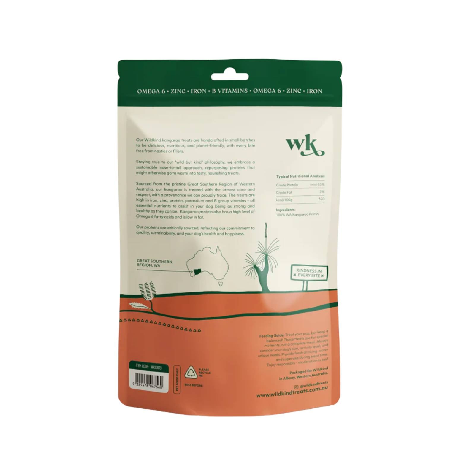 Wildkind Dog Treat Great Southern Roo Jerky