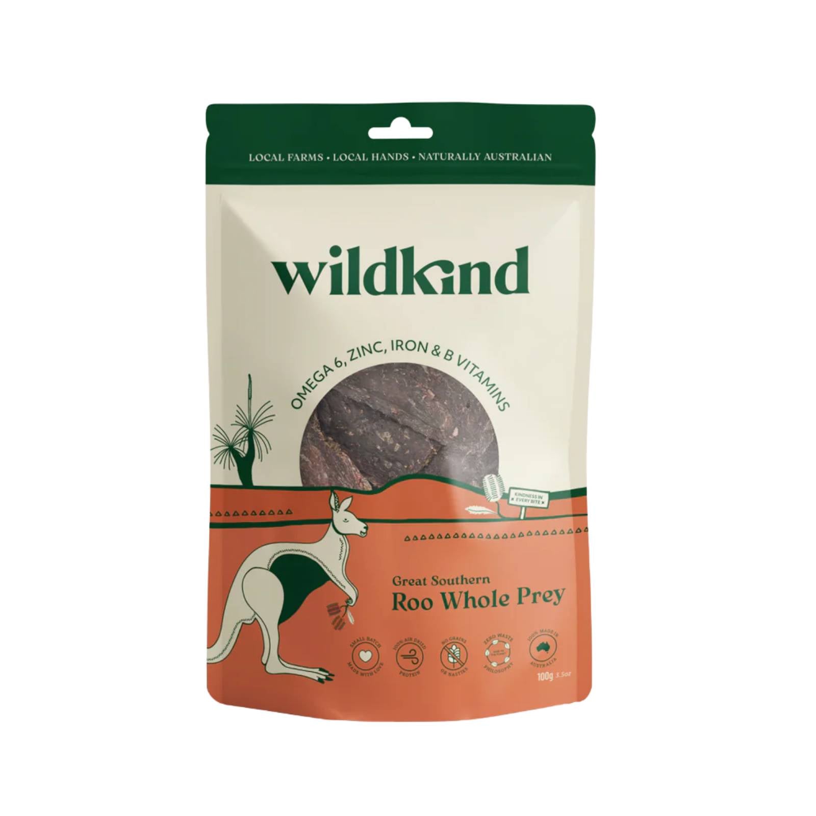 Wildkind Dog Treat Great Southern Roo Whole Prey