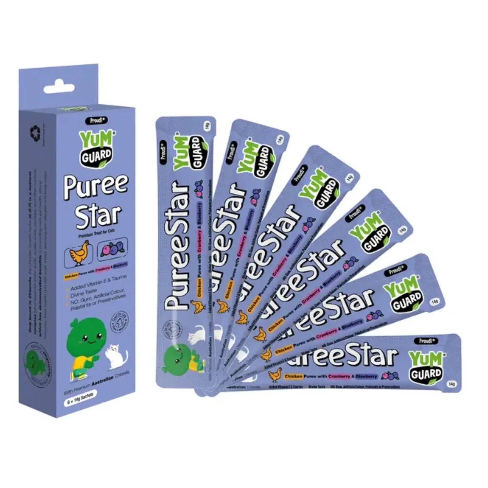 YumGuard Puree Star Cat Treats YumGuard