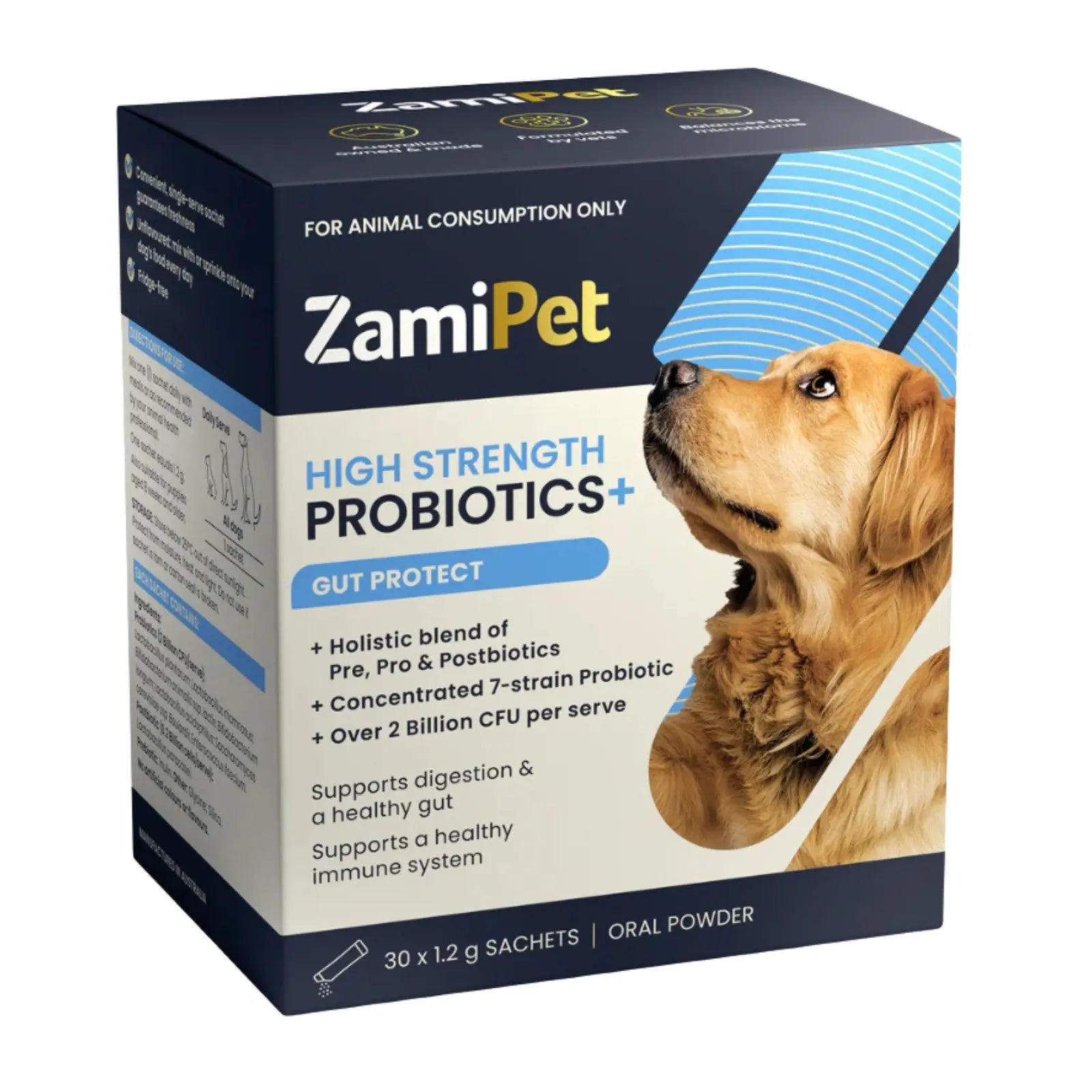 ZamiPet Probiotics Gut Protect - 30 pack ZamiPet