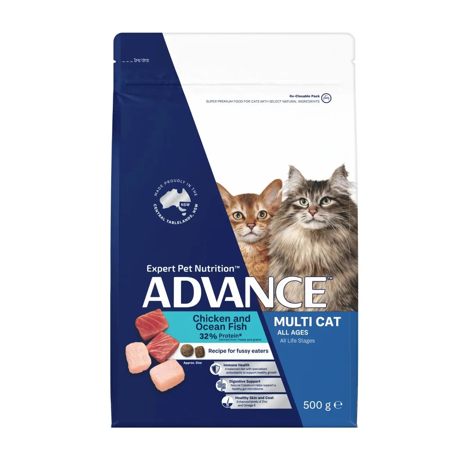 Advance Cat Food Multi Chicken & Ocean Fish with Rice