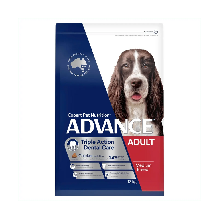 Advance Dog Food Adult Medium Breed Dental Chicken with Rice - Kellyville Pets