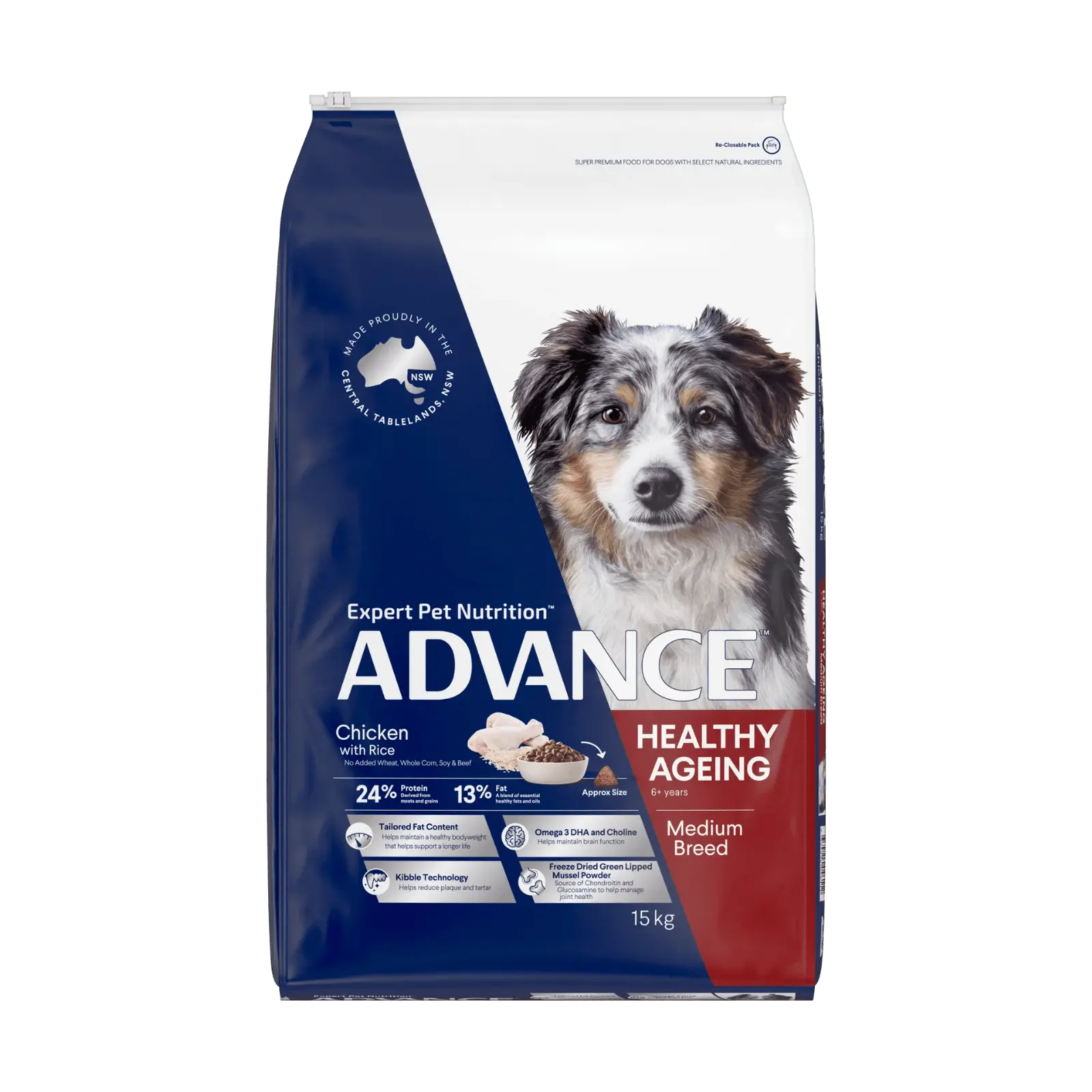 Advance Dog Food Mature Medium Breed Chicken with Rice - Kellyville Pets