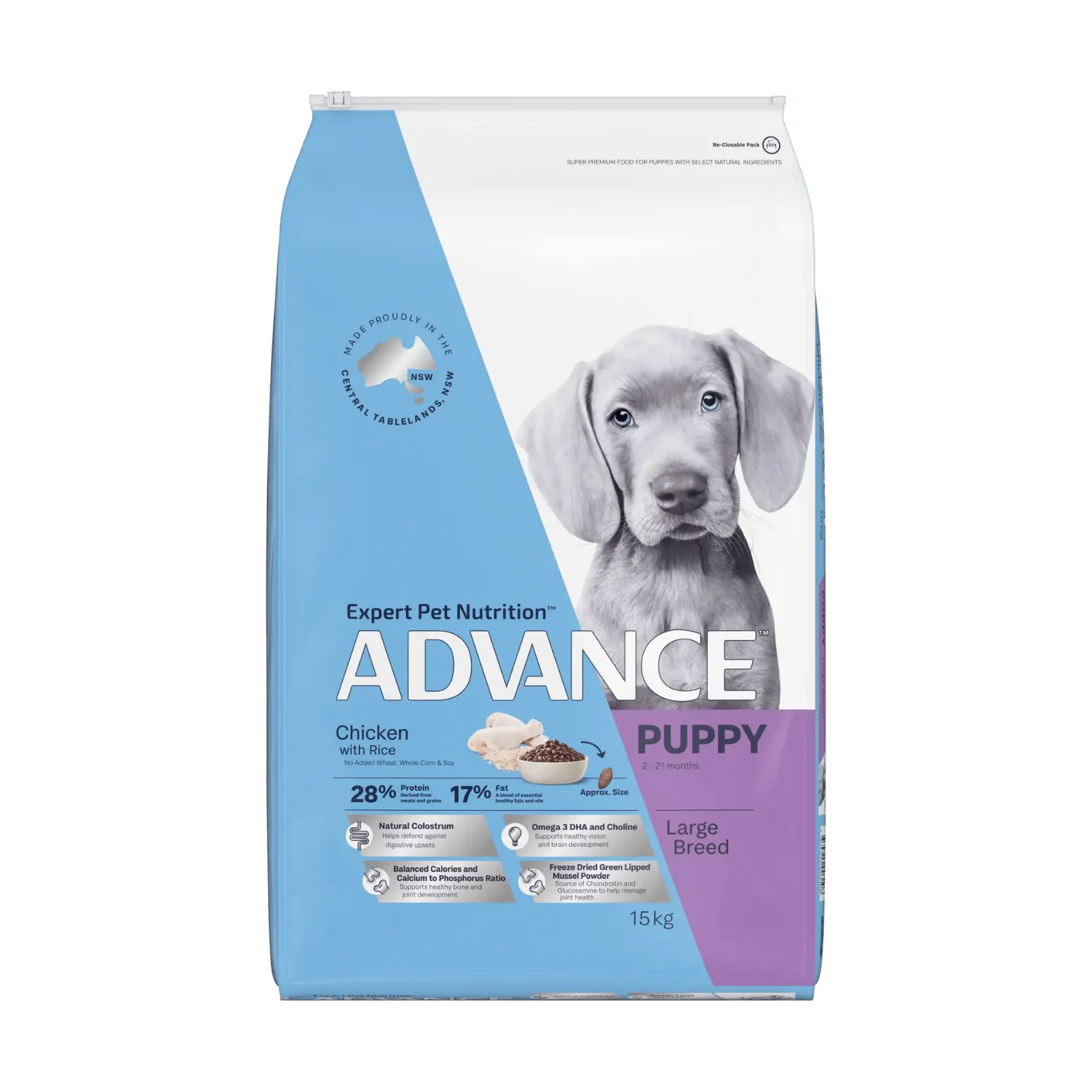 Advance Dog Food Puppy Large Breed Chicken with Rice - Kellyville Pets
