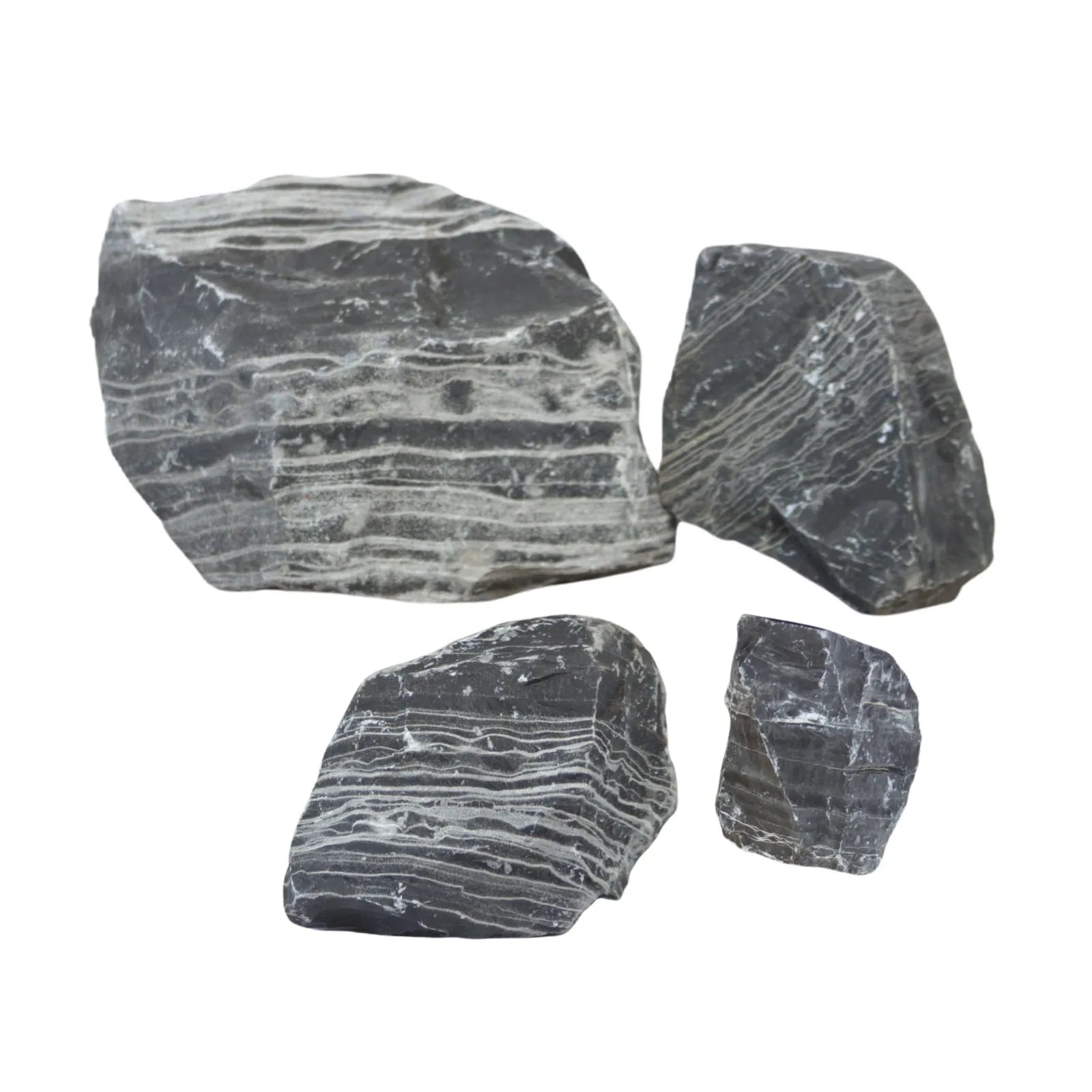 AP Naturals Black & White Thin Line Stone - Per Kilo