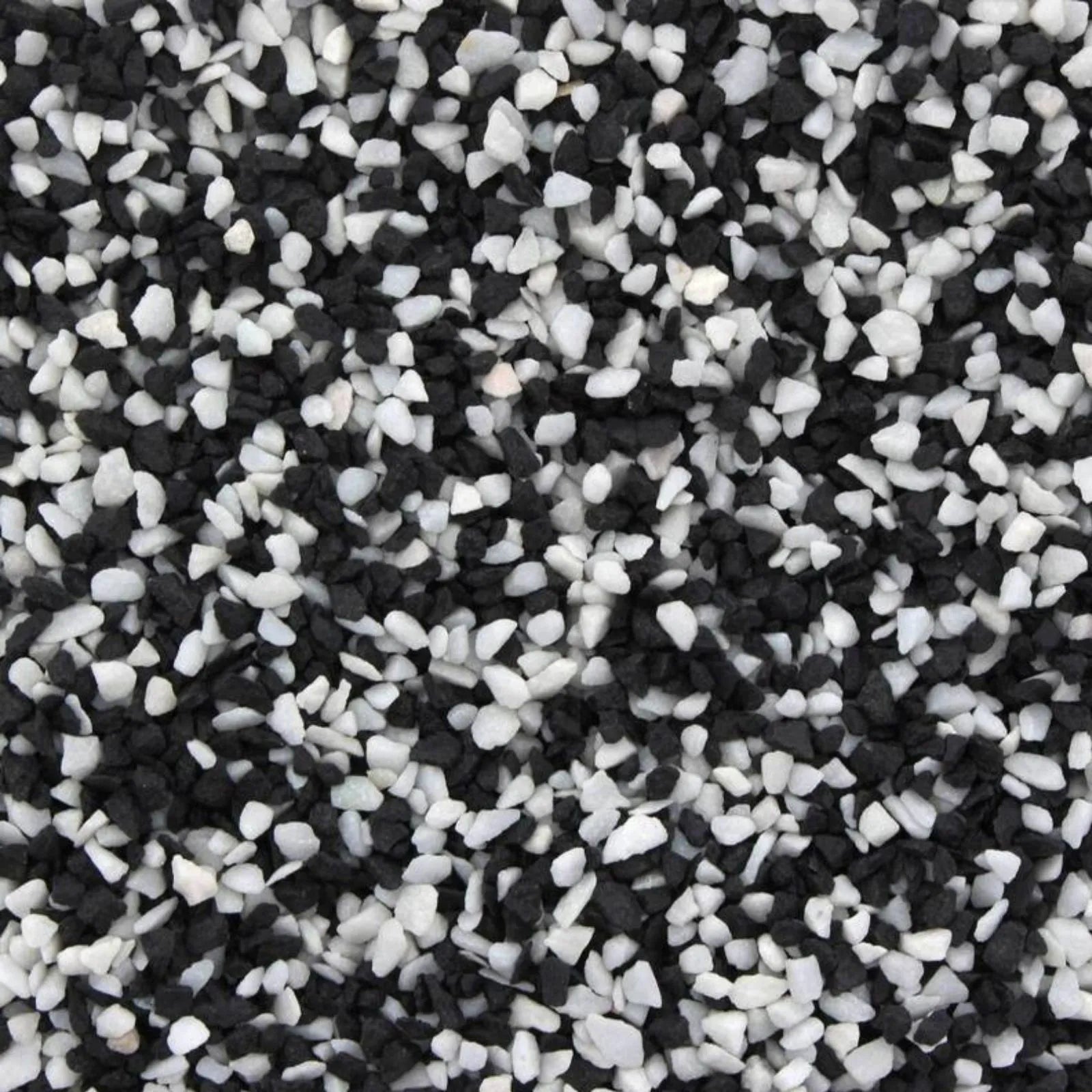 Aqua One Decorative Gravel 2mm Mixed White Black - 2kg