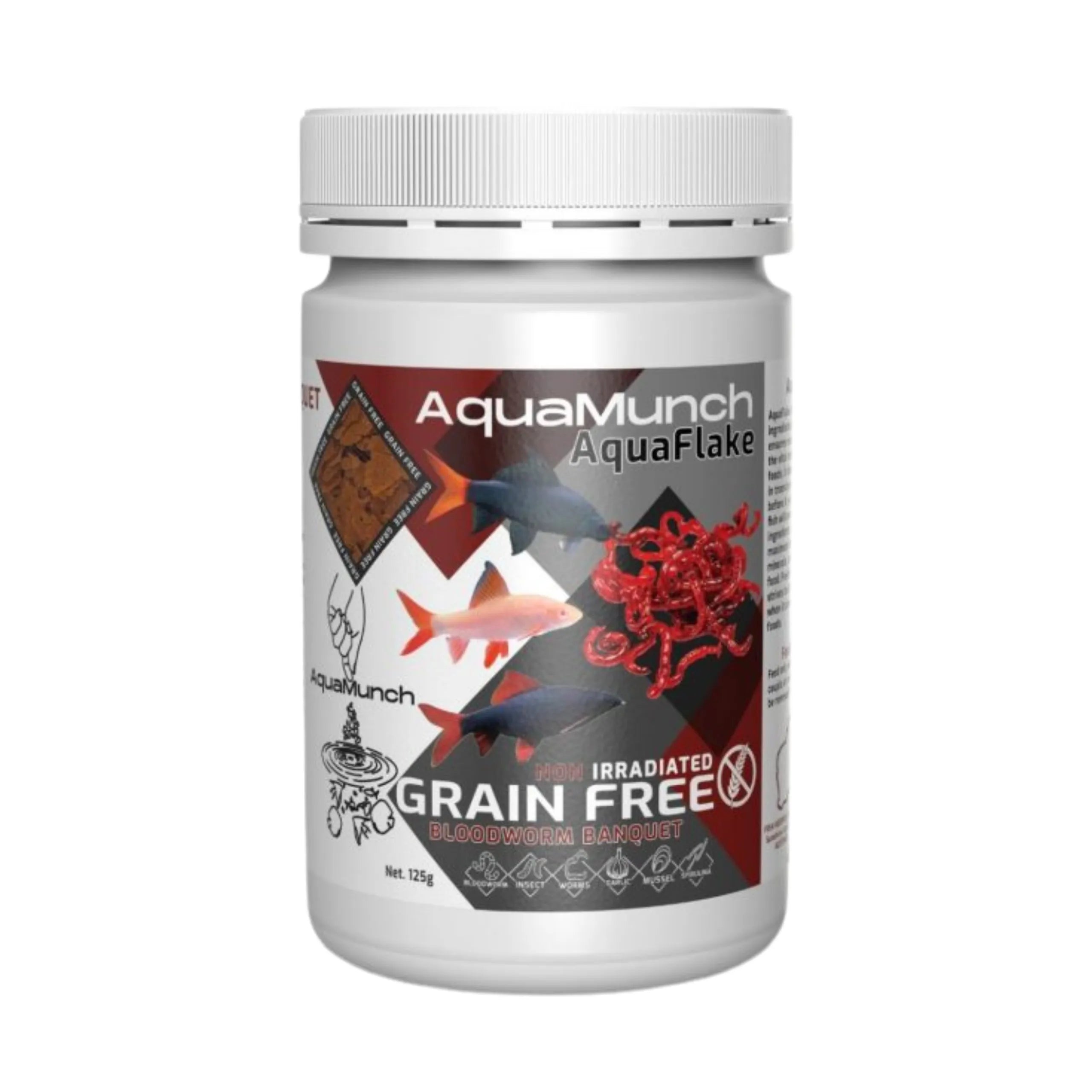 AquaMunch Bloodworm Banquet Fish Flake