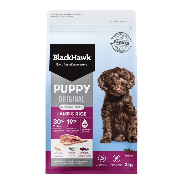 Black Hawk Dog Food Puppy Medium Breed Lamb & Rice - Kellyville Pets