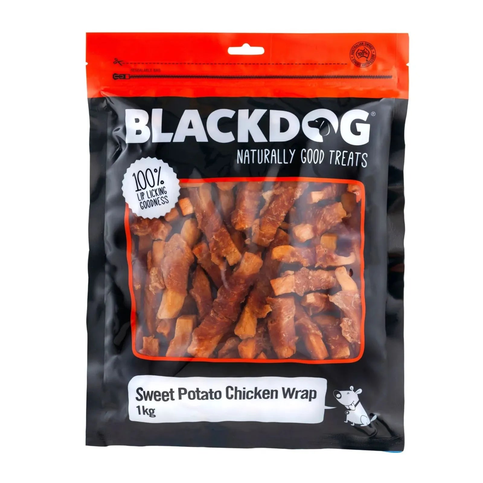 Blackdog Sweet Potato Wrapped in Chicken Dog Treat - 1kg