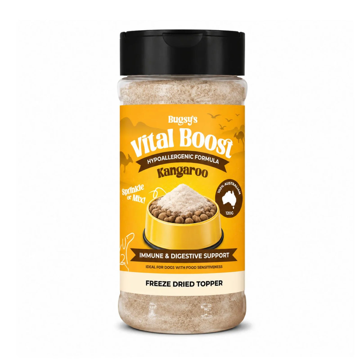 Bugsy's Vital Boost Hypoallergenic Formula Kangaroo - 120g