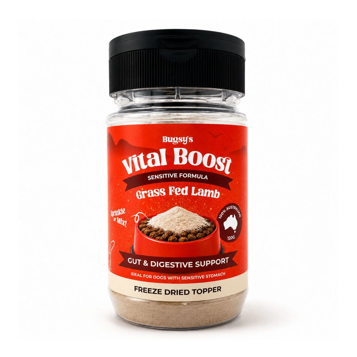 Bugsy's Vital Boost Sensitive Formula Grass Fed Lamb - 120g