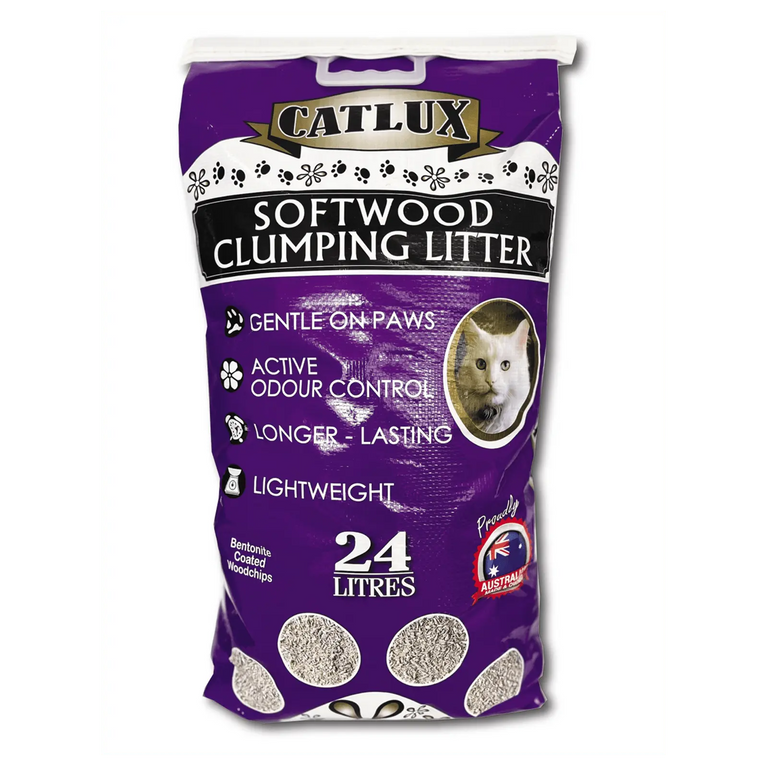 Catlux Softwood Clumping Cat Litter - Kellyville Pets