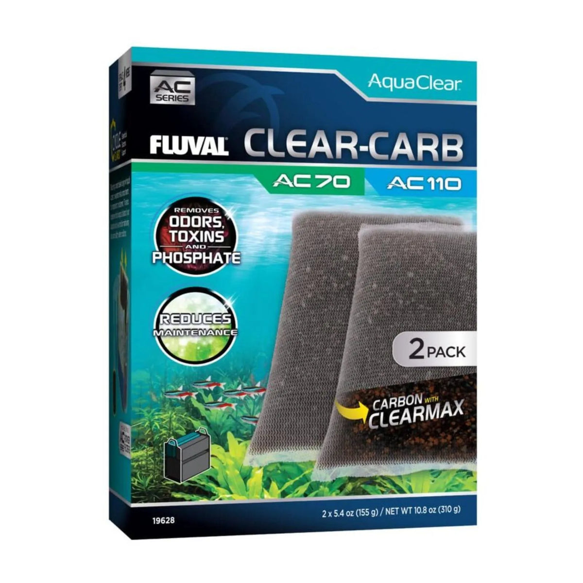 Fluval AC70/110 Clear Carb Insert 2 Pack
