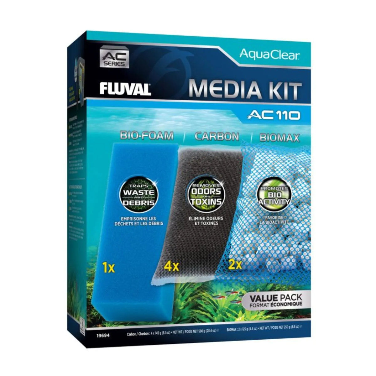 Fluval AquaClear Filter Media Maintenance Kit
