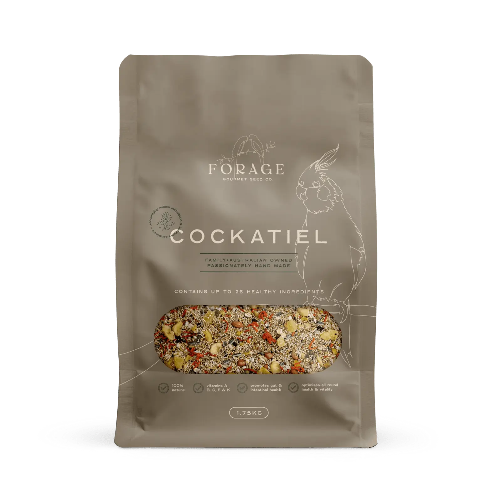 Forage Gourmet Cockatiel Food - Kellyville Pets