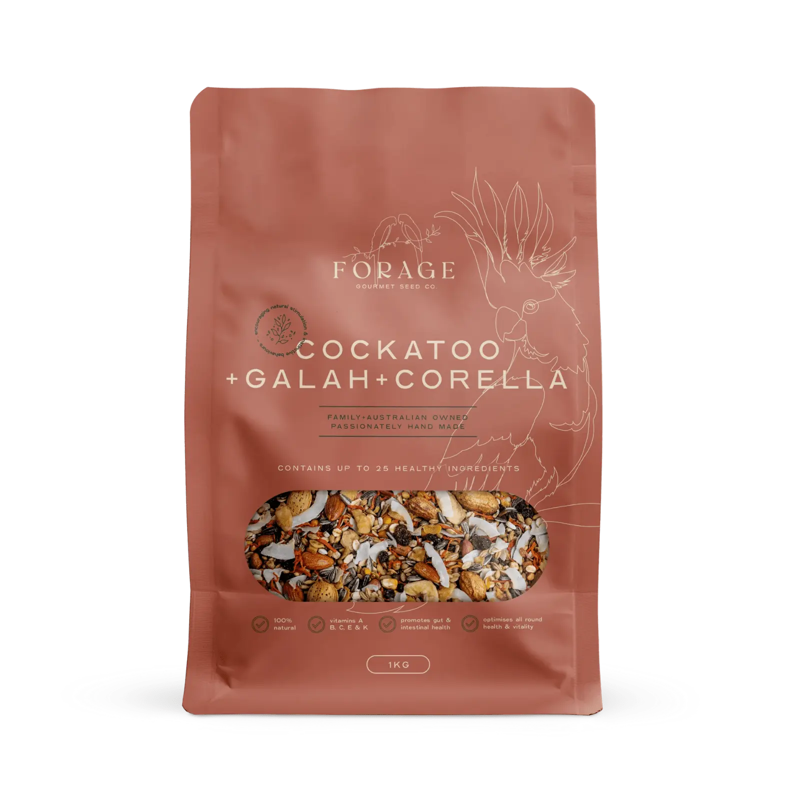Forage Gourmet Cockatoo, Galah & Corella Food - Kellyville Pets
