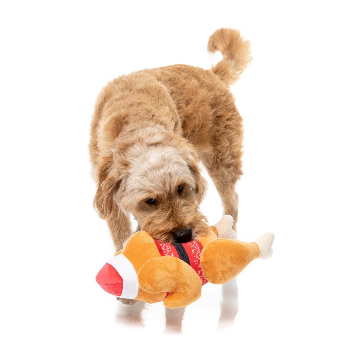 FuzzYard Christmas Fairisle Turkey Dog Toy