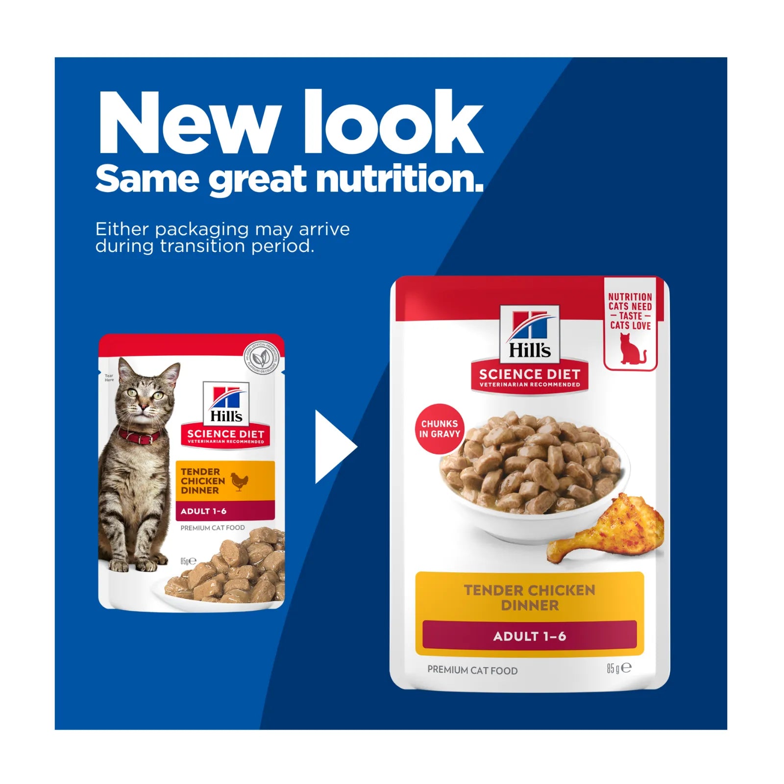 Hill's Science Diet Cat Food Pouch Adult Chicken