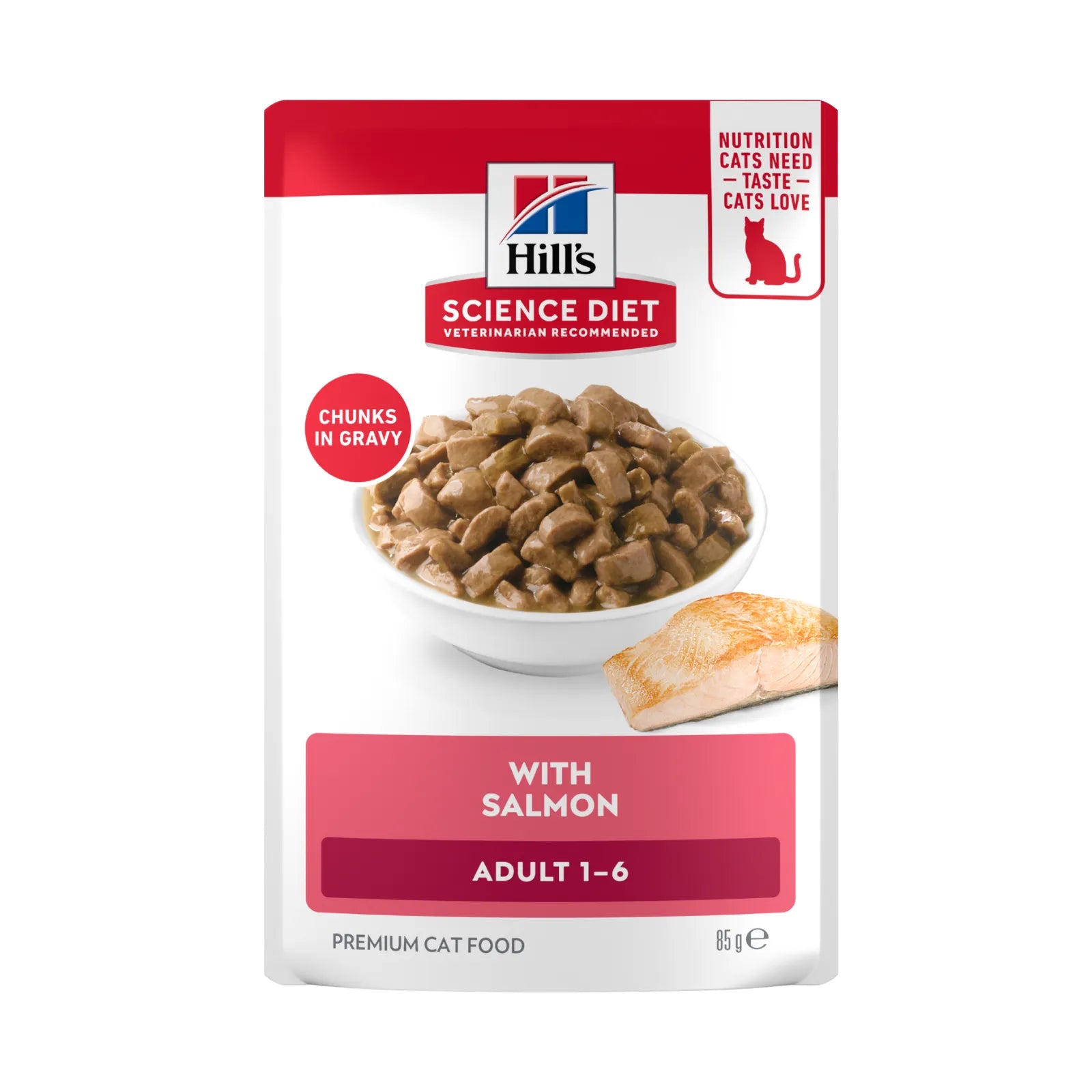 Hill's Science Diet Cat Food Pouch Adult Ocean Fish - 85g x 12
