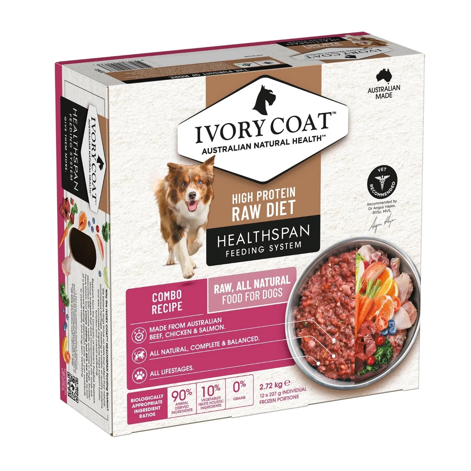 Ivory Coat Combo Raw Frozen Dog Patties - 12 x 227g