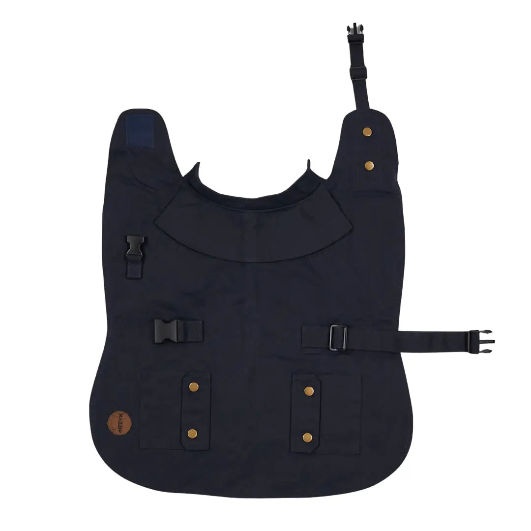 Kazoo Aussie Oilskin Waterproof Dog Coat - Navy - Kellyville Pets