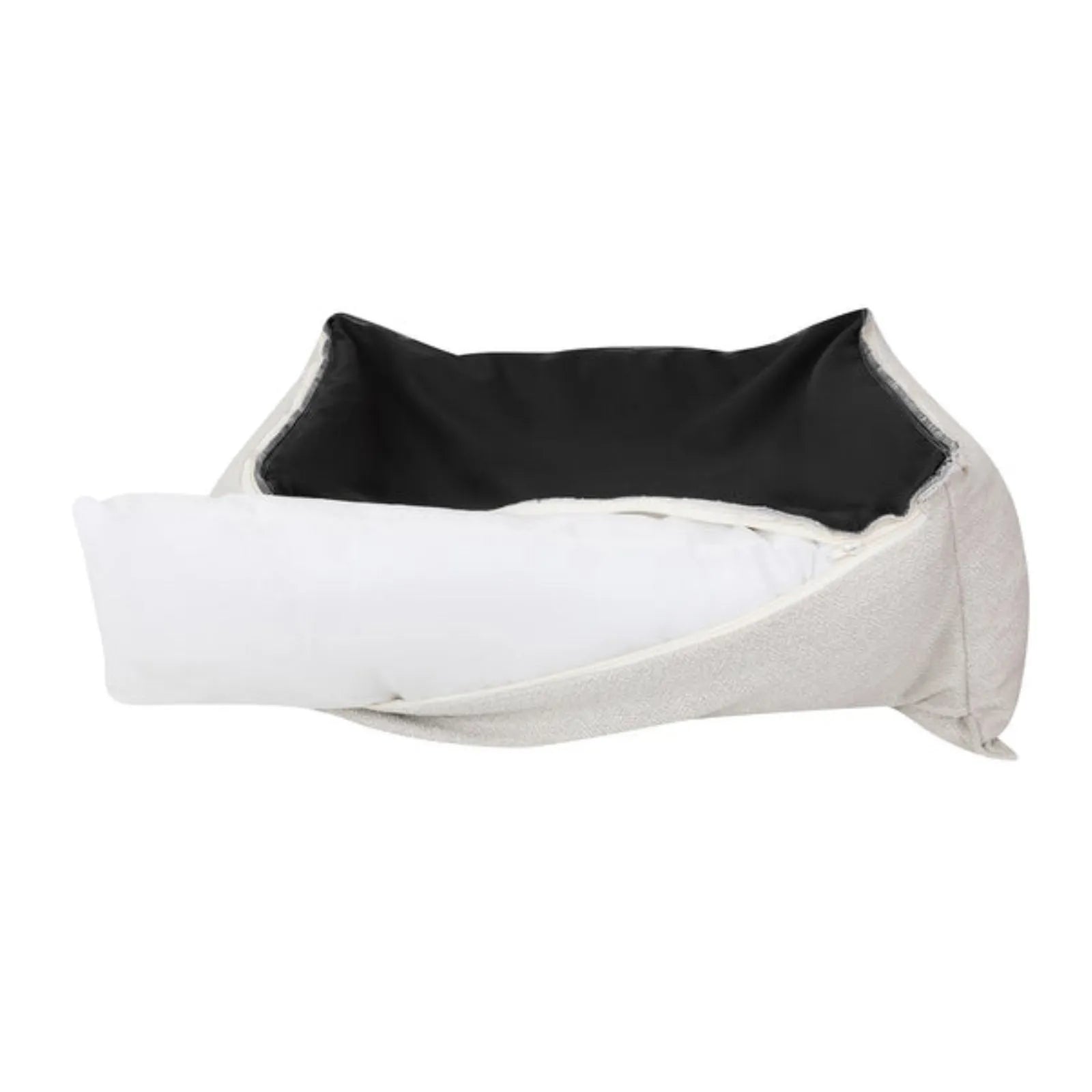 La Doggie Vita High Side Luxe Boucle Stone Dog Bed