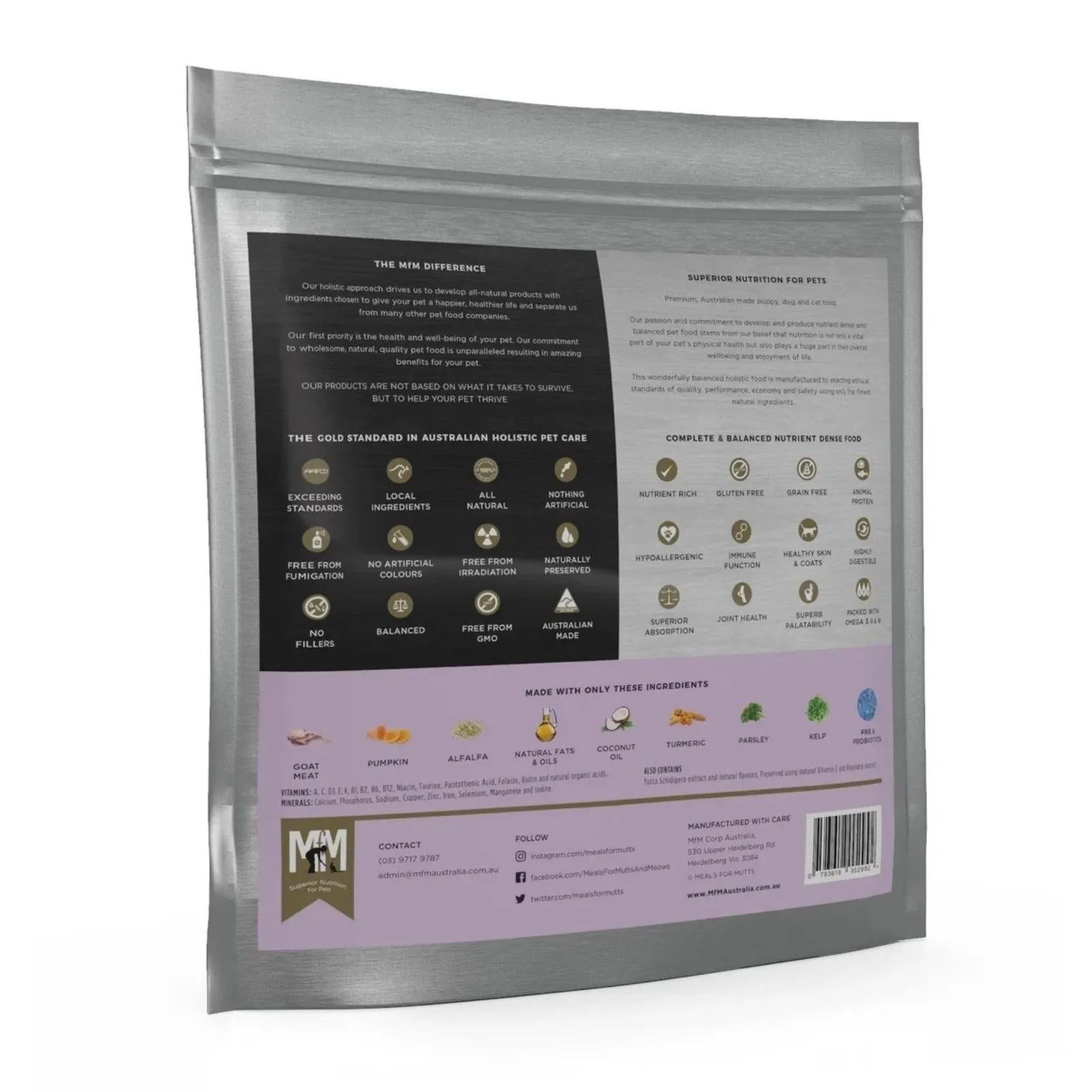 Meals For Meows Cat Food Kitten Single Protein Goat - 2.5kg