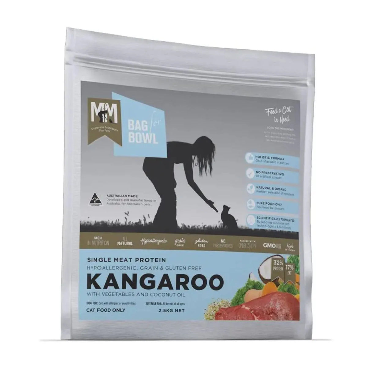 Meals for Meows Single Protein Roo Adult Cat Food - 2.5kg