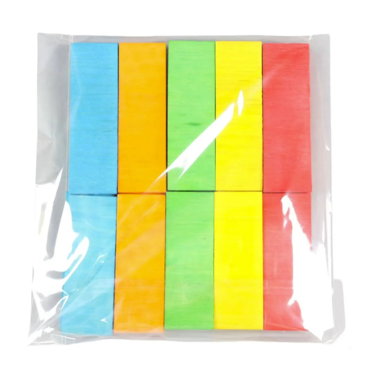 Petoria Rainbow Nibble Bird Blocks made from colourful strips of balsa wood