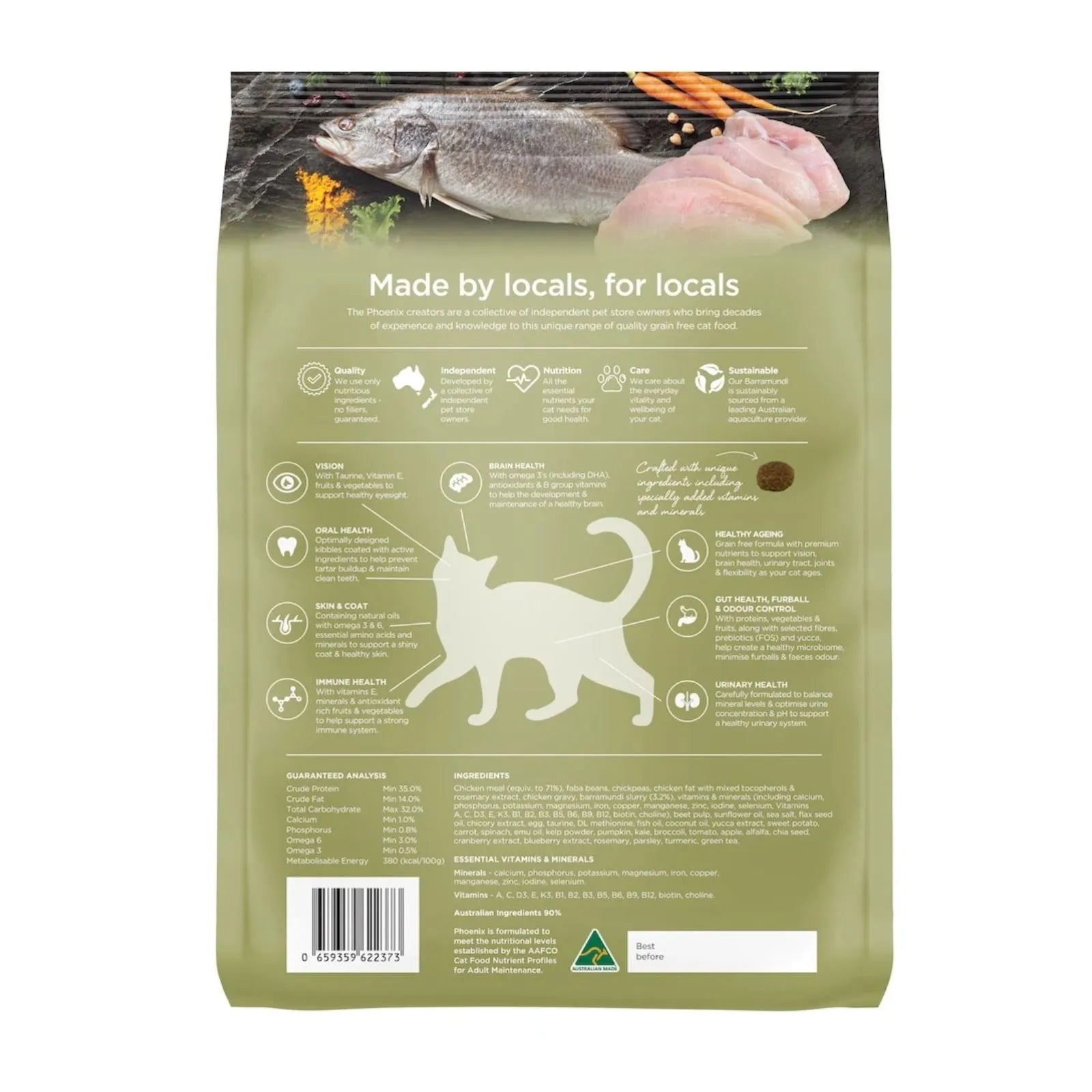 Phoenix Cat Food Chicken & Barramundi - 2.5kg