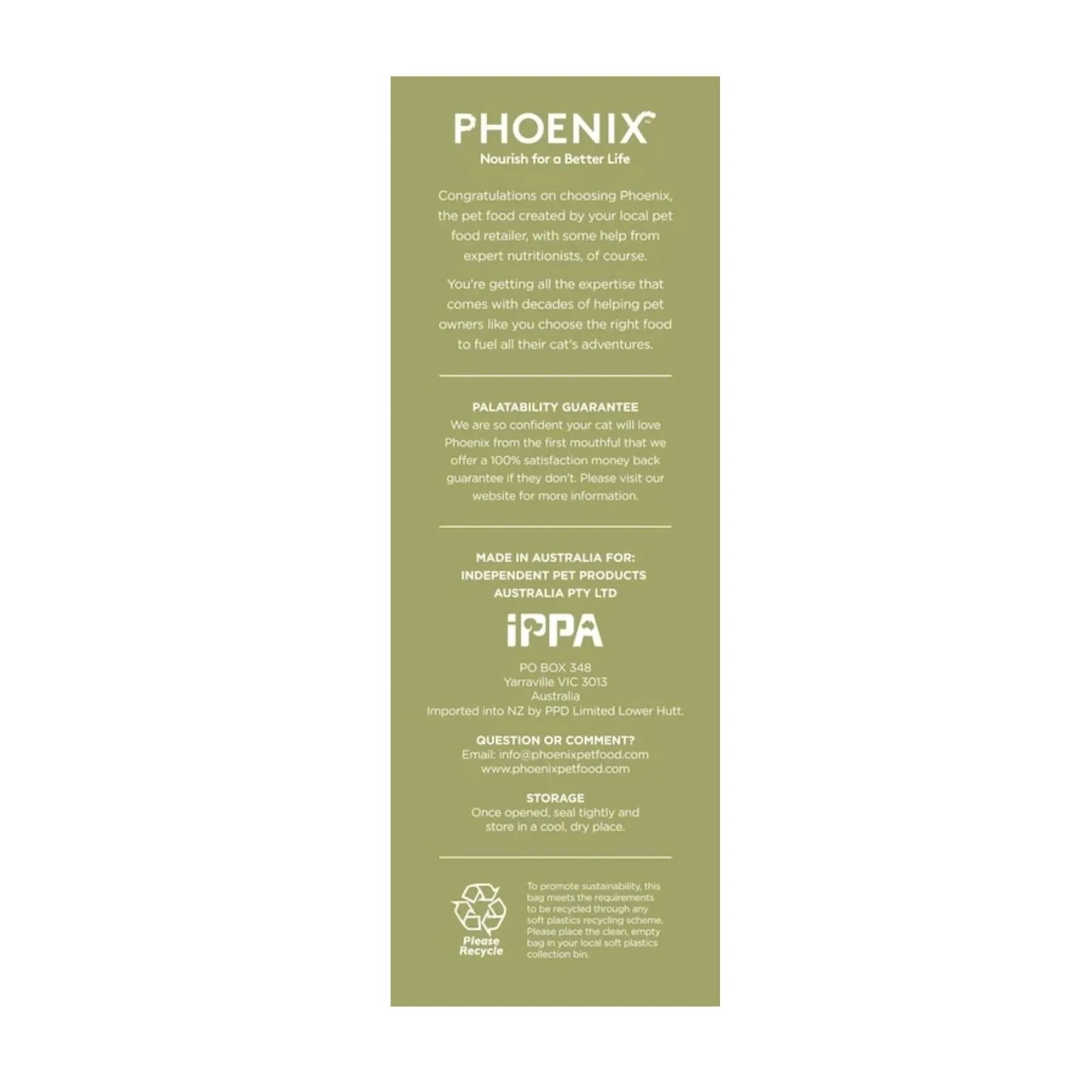 Phoenix Cat Food Chicken & Barramundi - 2.5kg