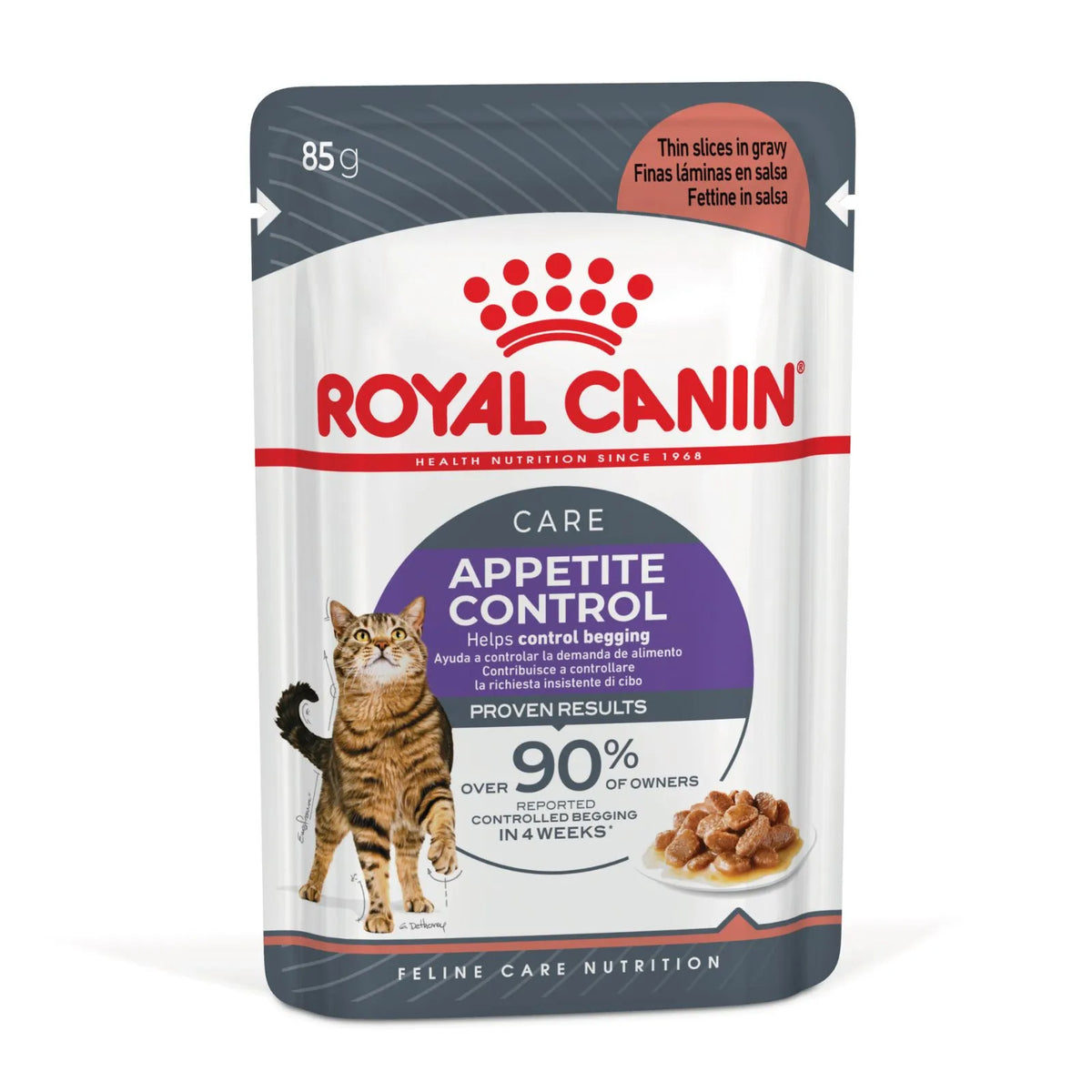 Royal Canin Cat Food Pouch Adult Appetite Control Gravy - 85g x 12
