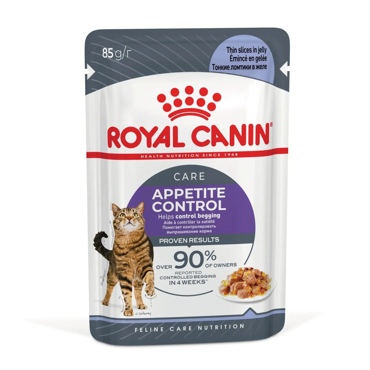 Royal Canin Cat Food Pouch Adult Appetite Control Jelly - 85g x 12