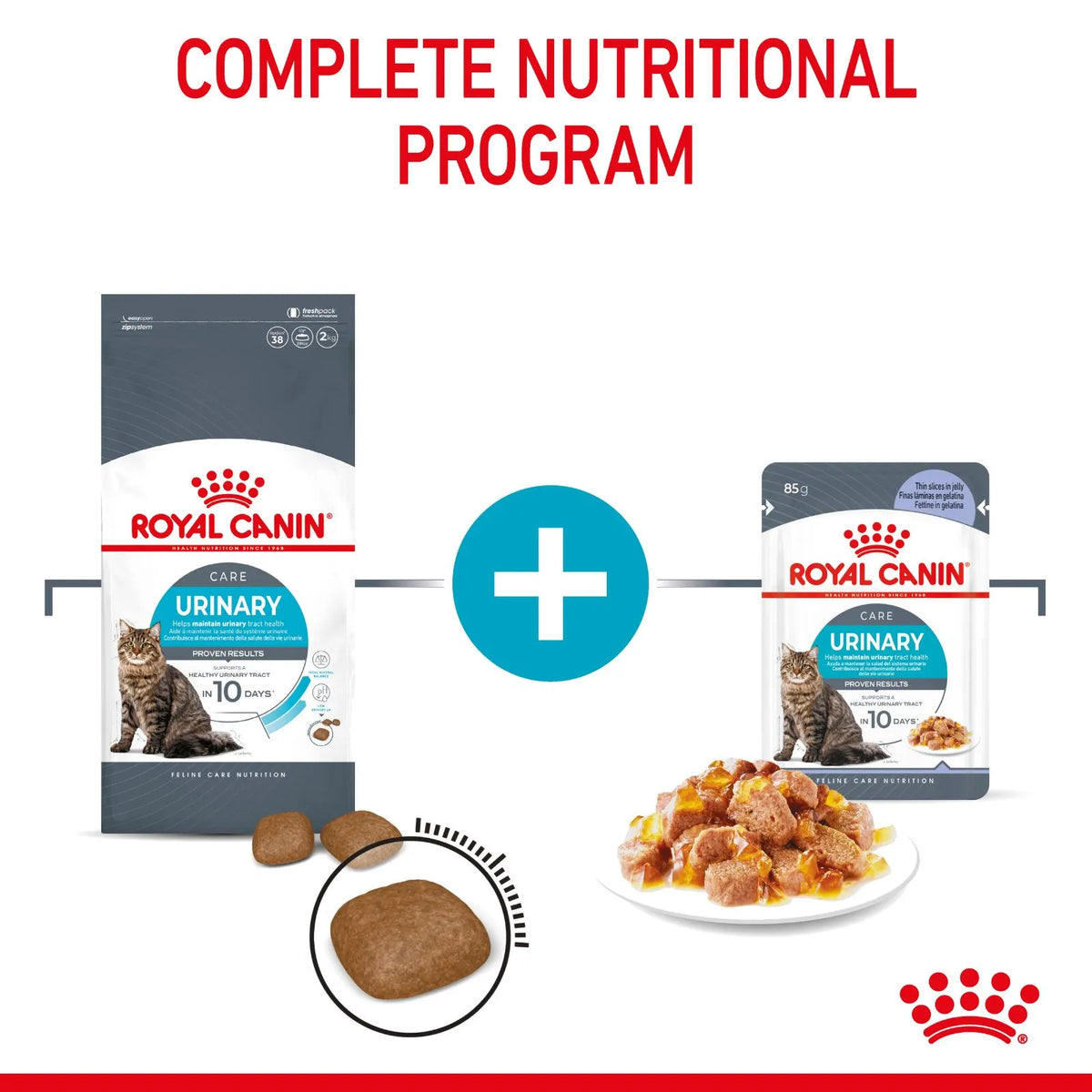 Royal Canin Cat Food Pouch Adult Urinary Care Jelly - 85g x 12