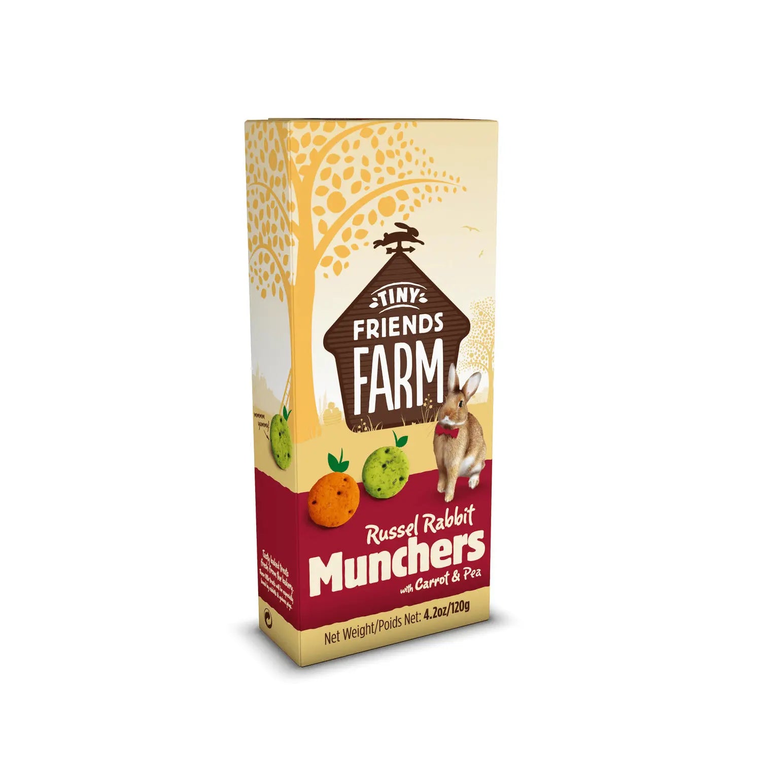 Tiny Friends Farm Munchers Treat with Carrot & Pea 120g - Kellyville Pets