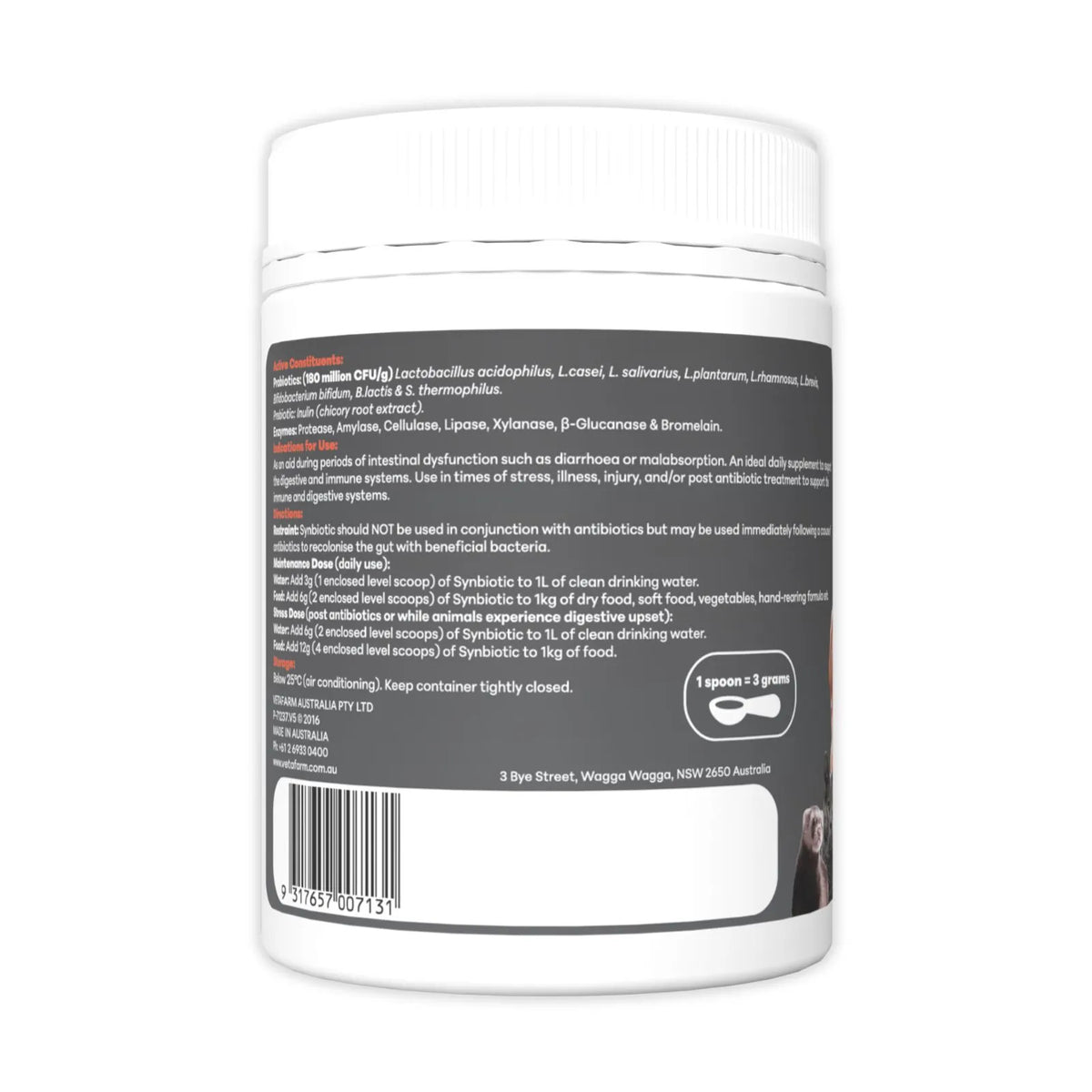 Vetafarm Synbiotic 180-S