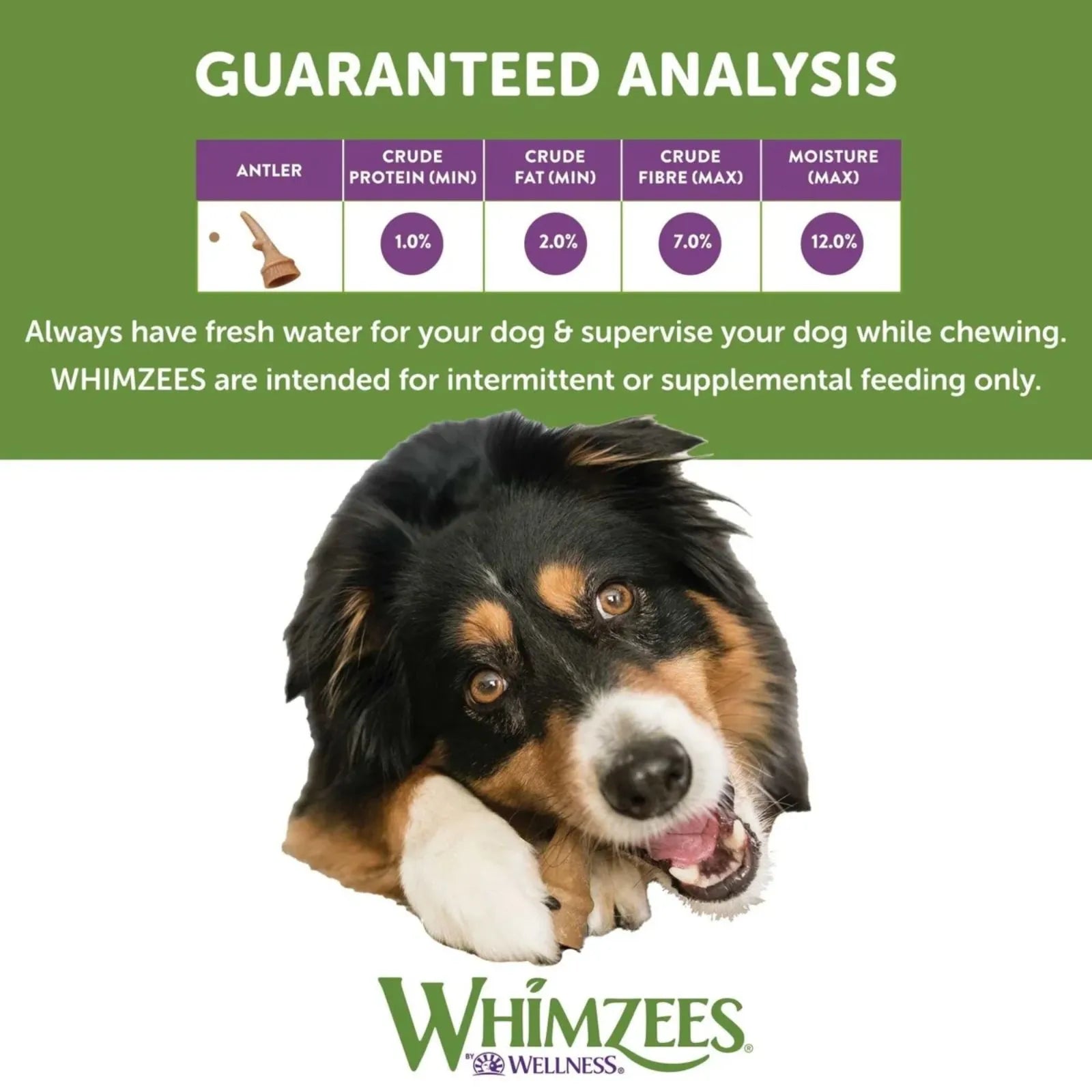 Whimzees Occupy Antlers Medium 12pk